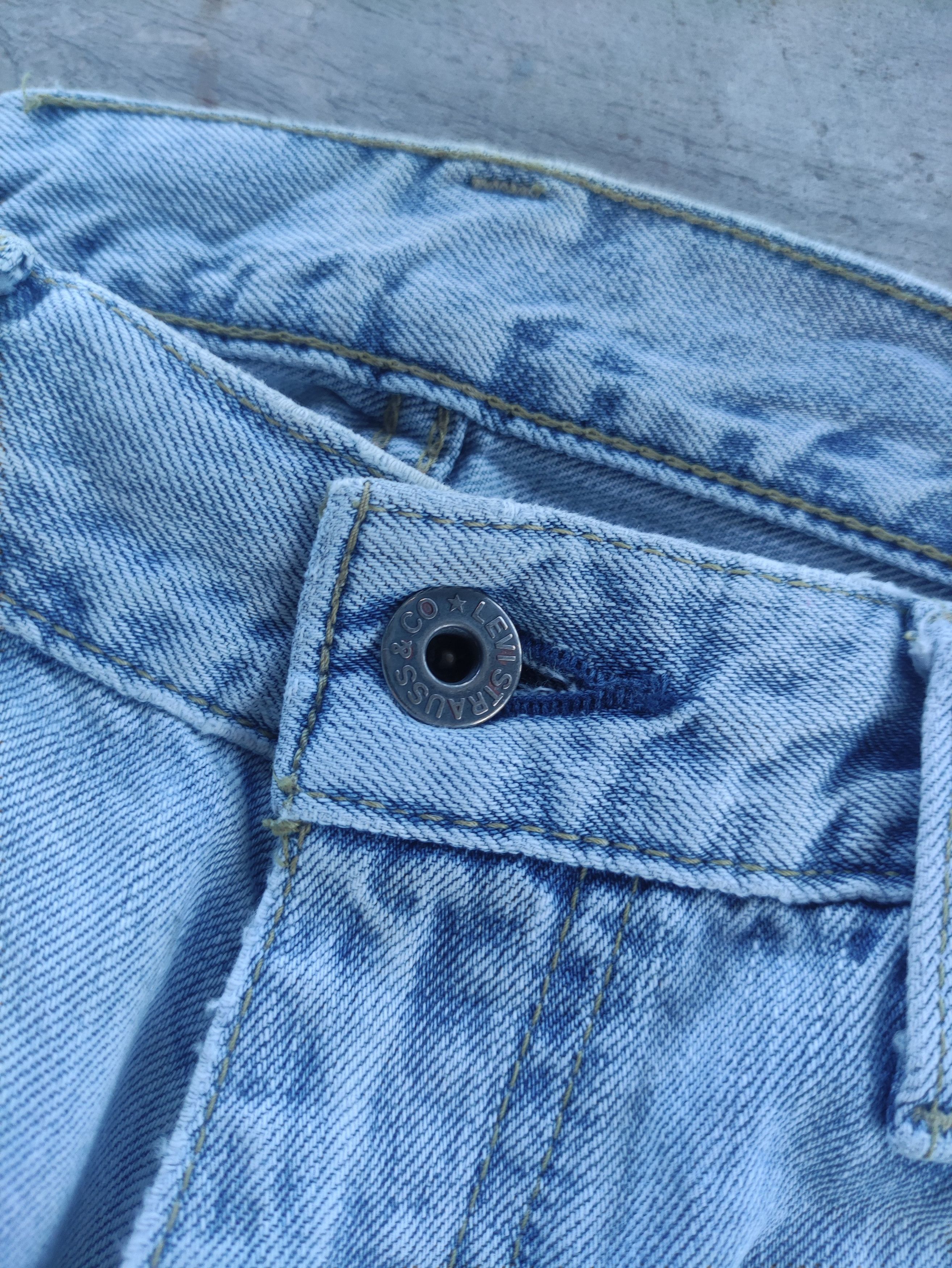 Japanese Brand Vintage Japanese Jean Distressed Faded Denim Size US 31 - 5 Thumbnail