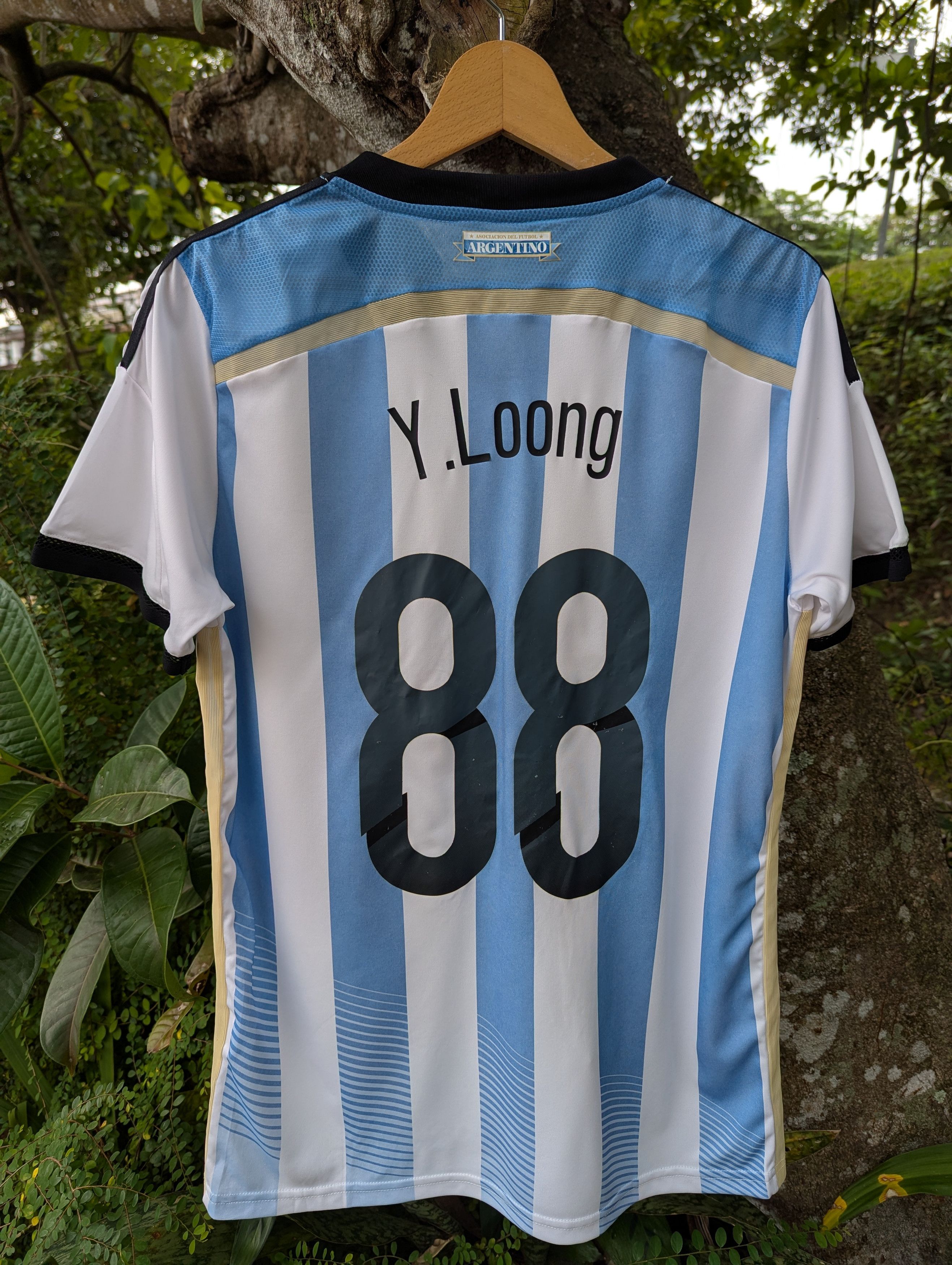 Adidas Adidas Argentina 2014-15 Home Football Jersey Shirt Size US M / EU 48-50 / 2 - 9 Thumbnail