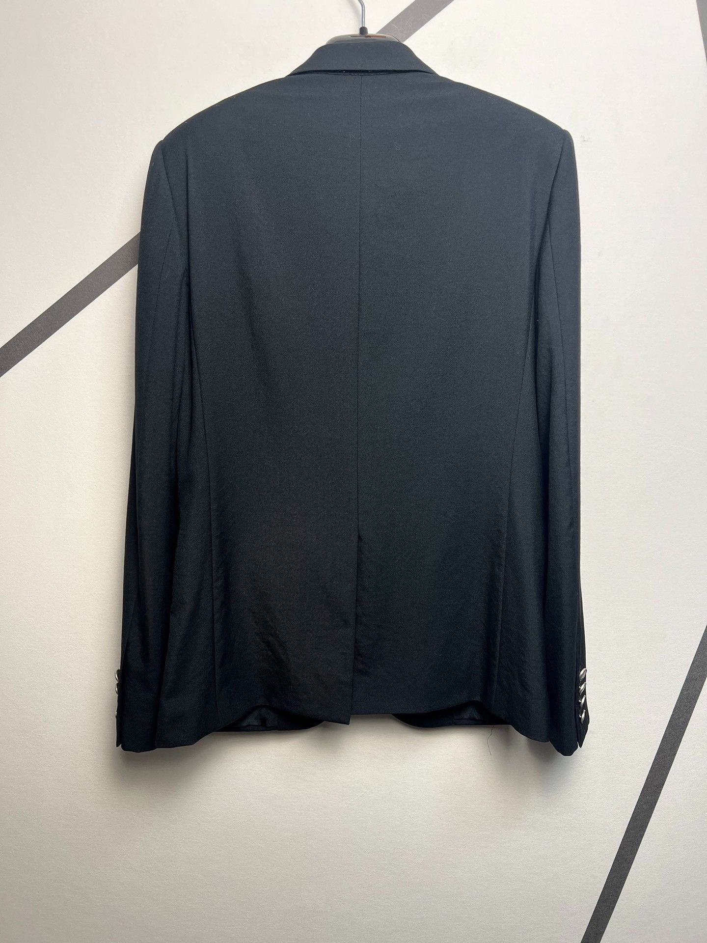 Saint Laurent Paris Saint laurent Wool suit with flat collar and gold buttons Size 46R - 2 Thumbnail