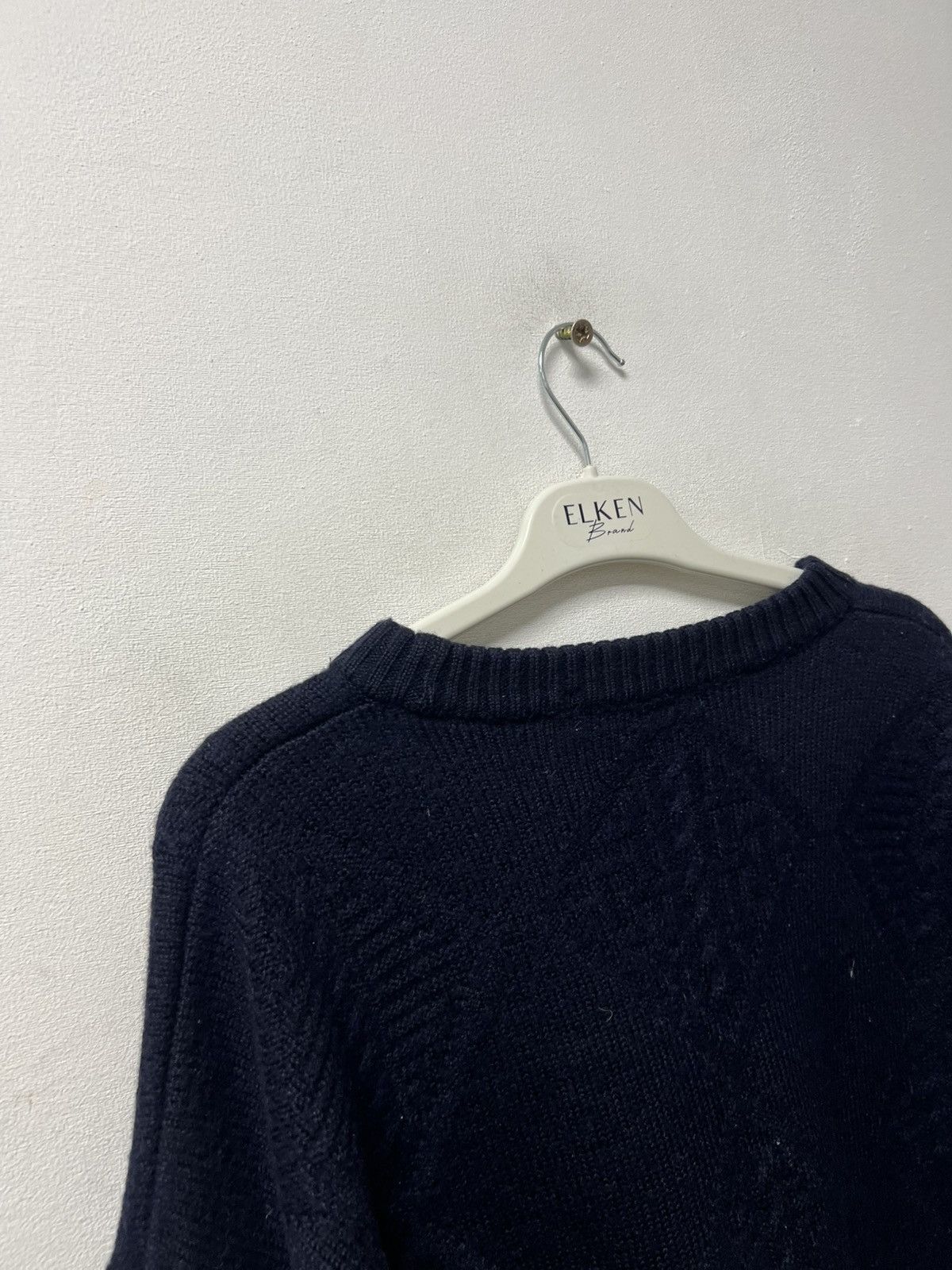 Burberry Vintage BURBERRYS Logo Wool Sweater Sweatshirt Big Logo Size US XL / EU 56 / 4 - 12 Thumbnail
