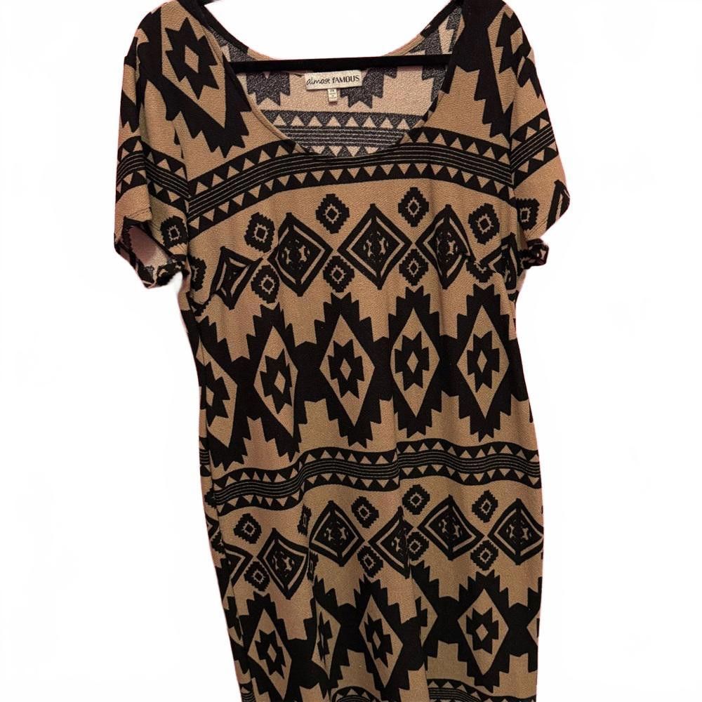 Designer Trendy Tribal Print Dress Size XXL / US 16-18 / IT 52-54 - 1 Thumbnail