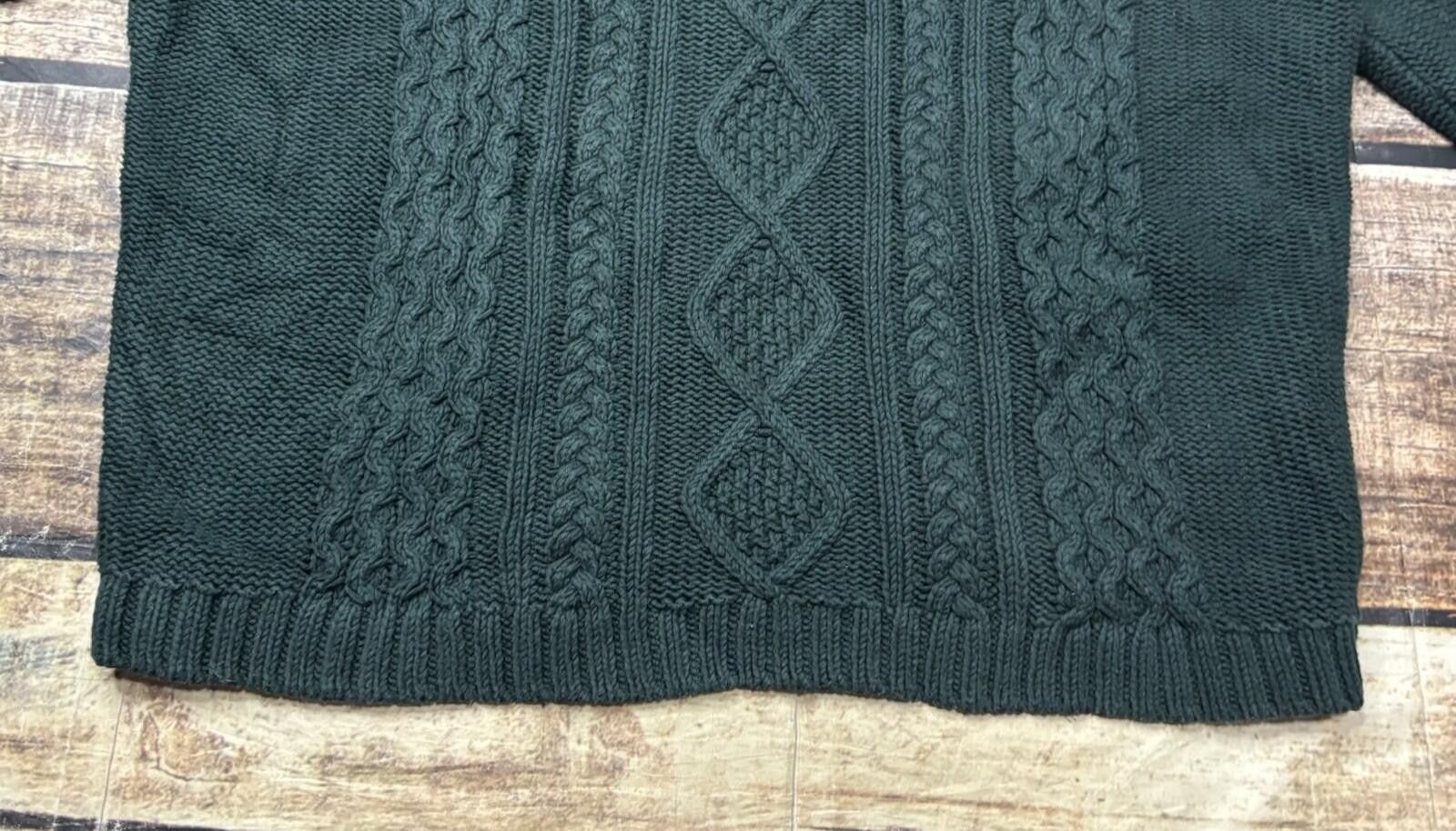 Eddie Bauer VTG Eddie Bauer Sweater Womens 2XL Fisherman Knit Turtleneck Size XXL / US 16-18 / IT 52-54 - 5 Thumbnail