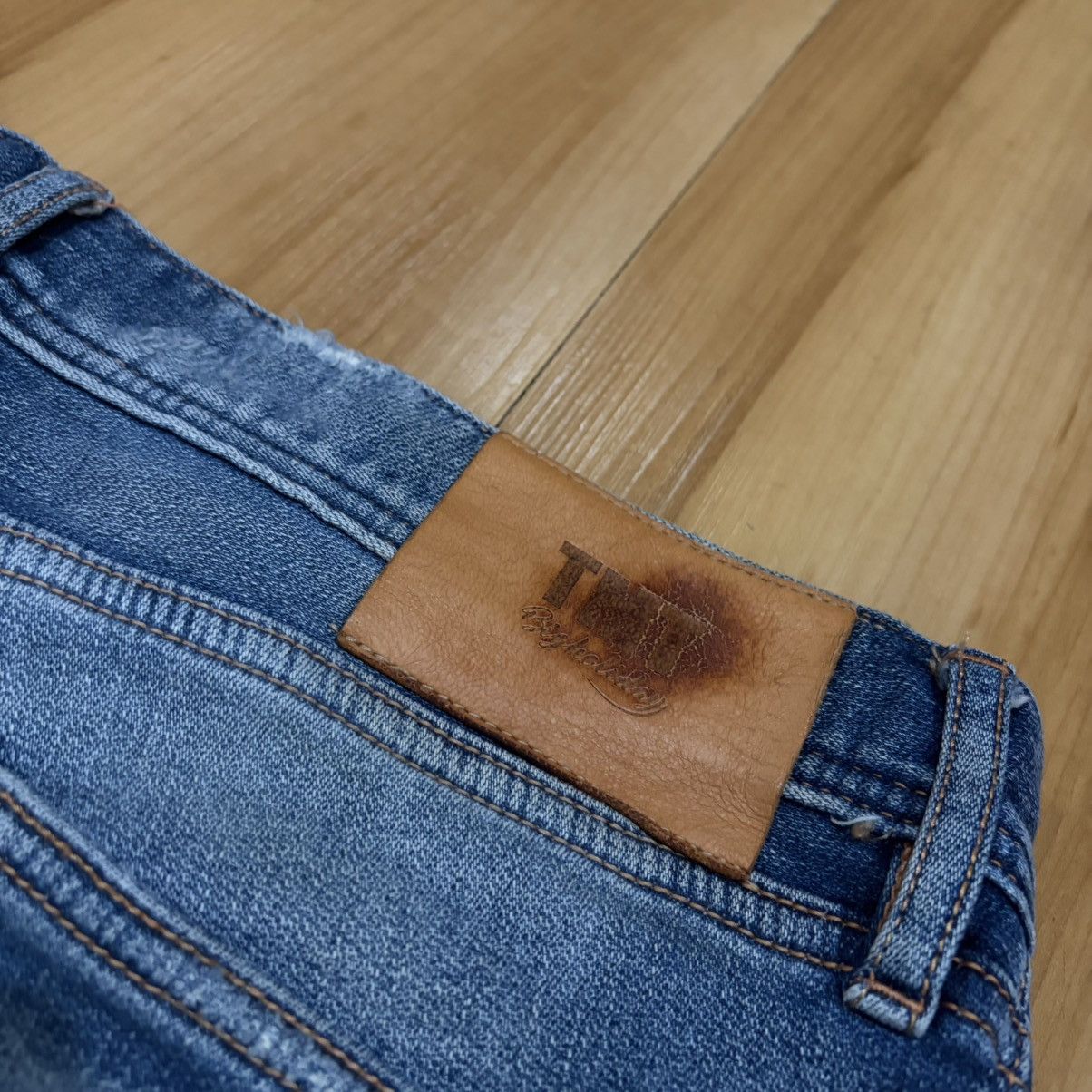TMT TMT Japan Damaged Distressed Stitch Denim Jeans Size US 34 / EU 50 - 7 Thumbnail