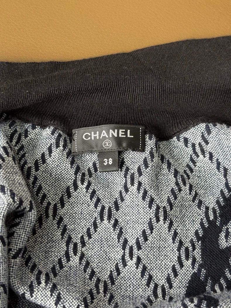Chanel Chanel Slim diamond-patterned wool cashmere large Logo pri Size XS / US 0-2 / IT 36-38 - 6 Thumbnail