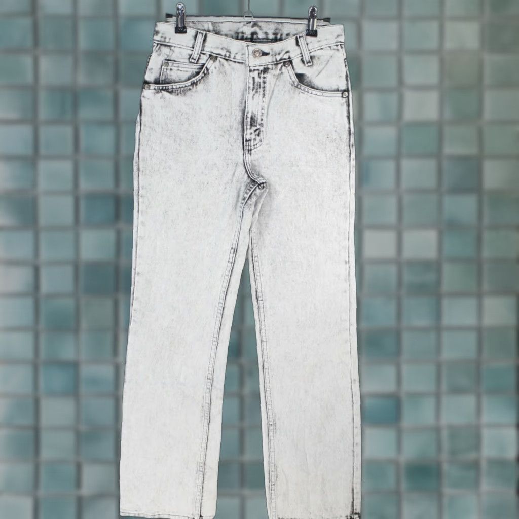 Greats VINTAGE Great Plains Jeans Women 14 Gray Denim 28x31 High Rise Straight 5-Pocket 1980s Womens Size 28" / US 6 / IT 42 - 1 Thumbnail