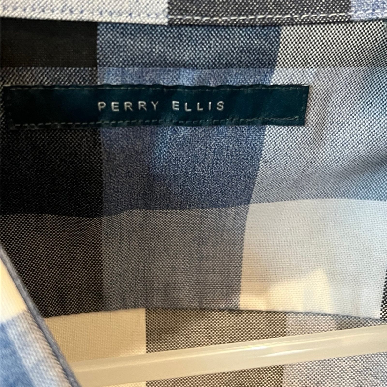 Perry Ellis Perry Ellis Blue Flannel Shirt Size US XXL / EU 58 / 5 - 5 Thumbnail