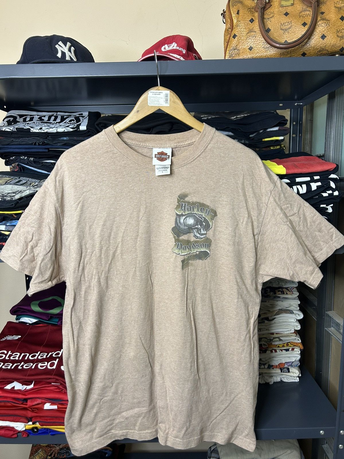 Vintage Vintage Harley Davidson Tee Skull Logo Nottingham UK Size US L / EU 52-54 / 3 - 1 Thumbnail