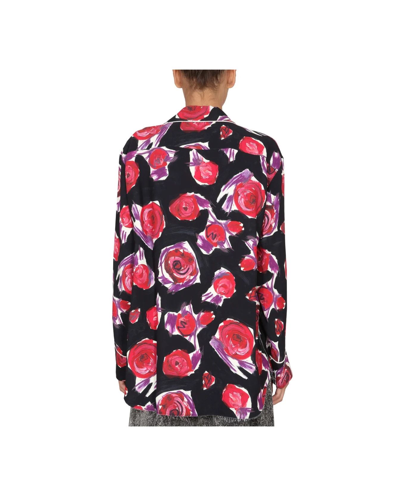 Marni o1y1125 Floral Shirt in Multicolor Size M / US 6-8 / IT 42-44 - 3 Thumbnail