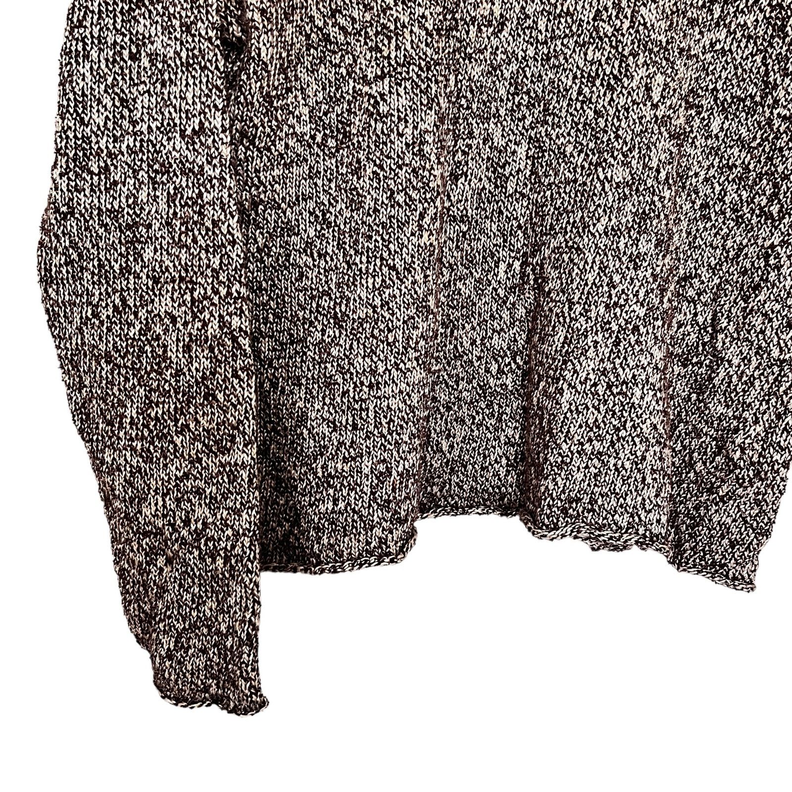 Eileen Fisher Eileen Fisher brown ecru linen blend marled sweater Small Size S / US 4 / IT 40 - 2 Thumbnail