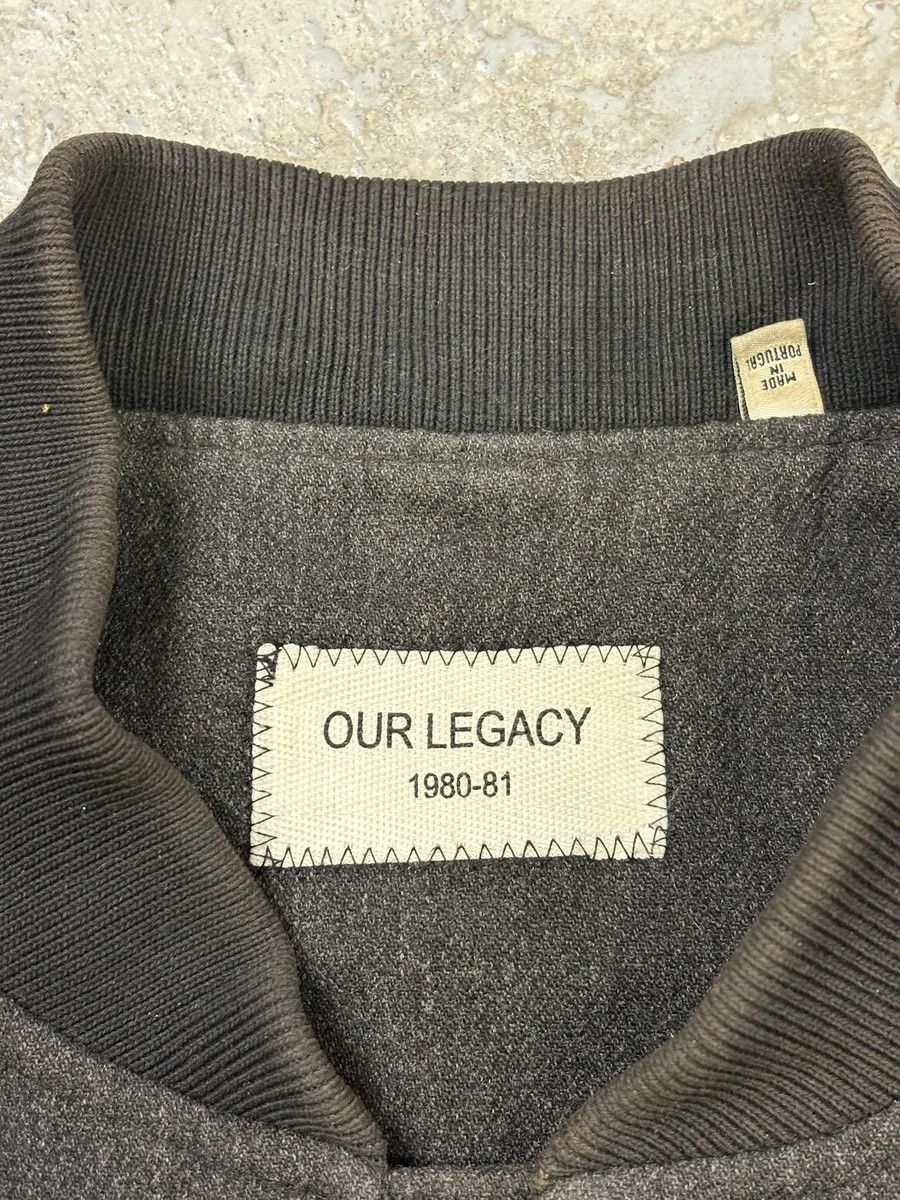 Our Legacy Our Legacy Grey Wool Bomber Jacket Size US M / EU 48-50 / 2 - 12 Thumbnail