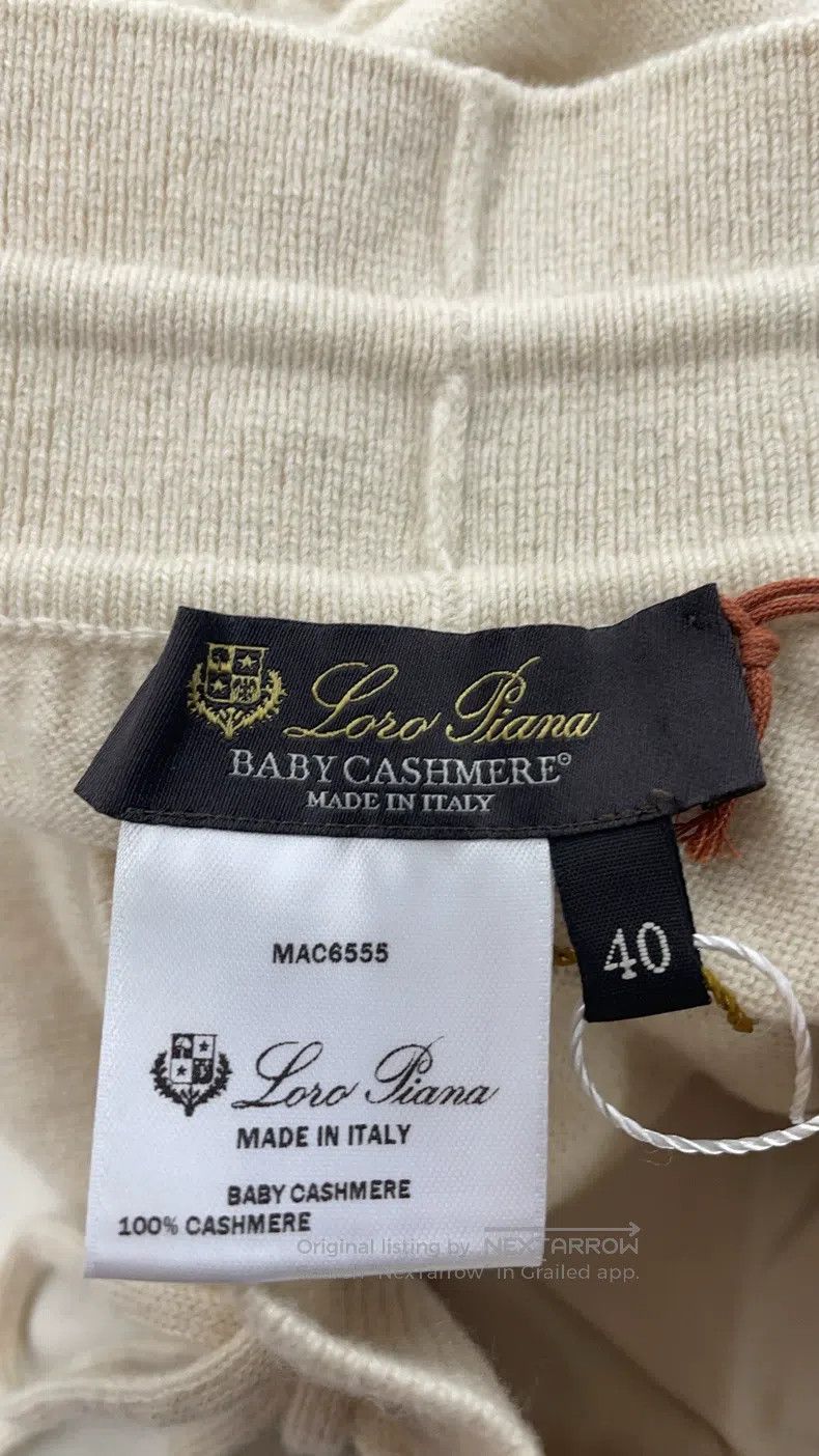 Loro Piana Loro Piana Beige Knit Pants Size 26" / US 2 / IT 38 - 3 Thumbnail