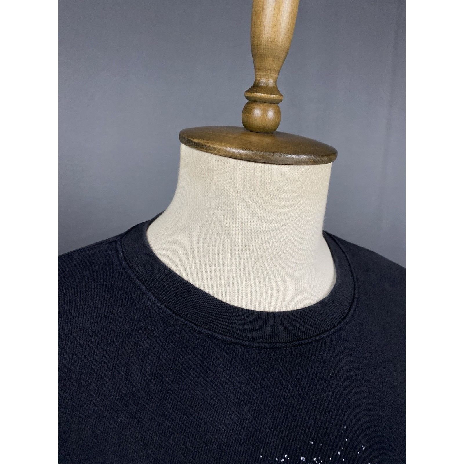 Alexander McQueen Alexander McQueen Big Logo Men's Black Crewneck Sweater Size Size US L / EU 52-54 / 3 - 6 Thumbnail