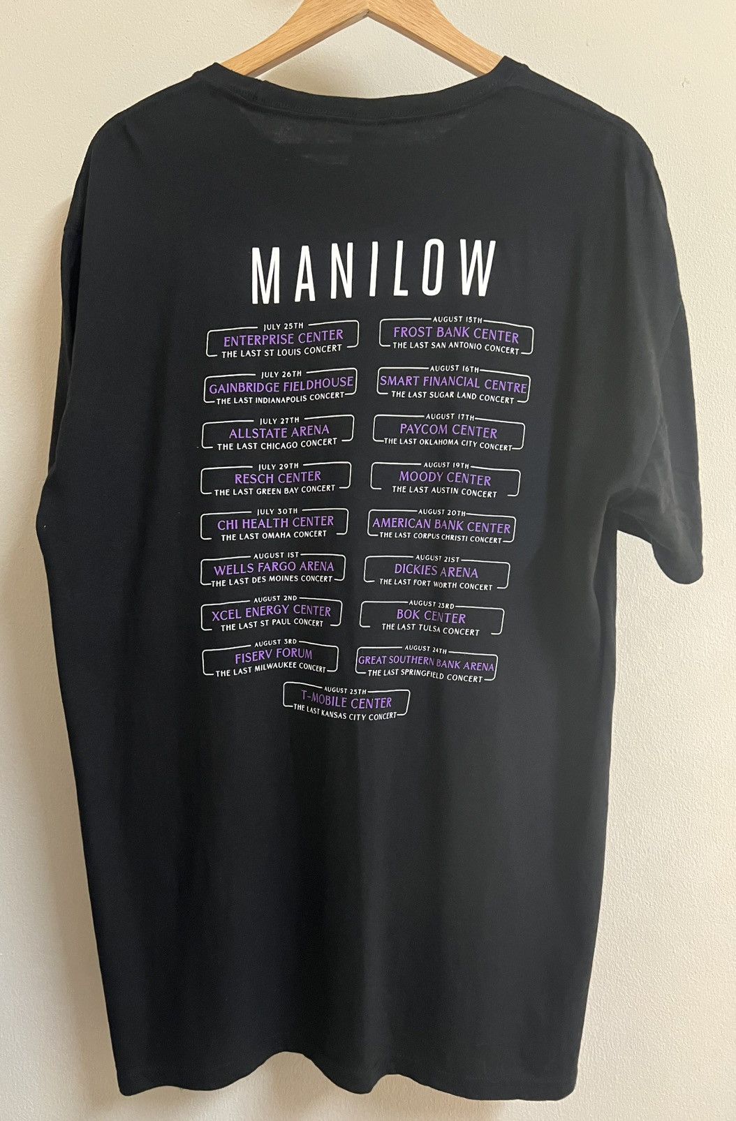 Band Tees Barry Manilow Tour Tee XL Vintage Style Concert Size US XL / EU 56 / 4 - 3 Thumbnail