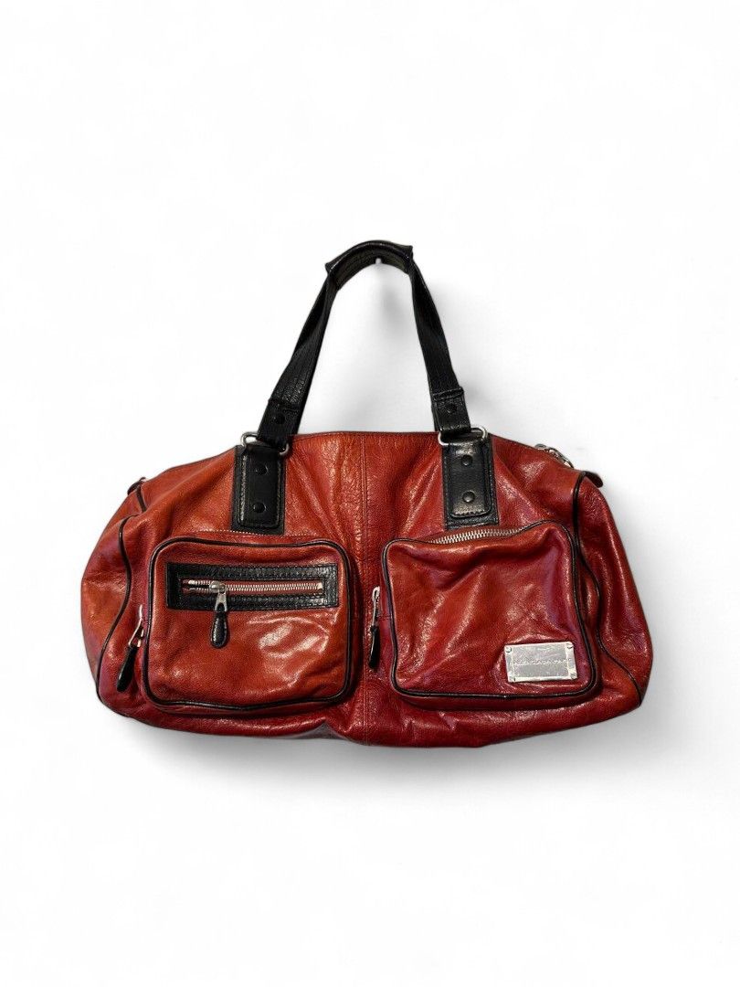 Balenciaga Balenciaga - Leather Handbag Shoulder Bag Red Bordeaux Size ONE SIZE - 1 Thumbnail