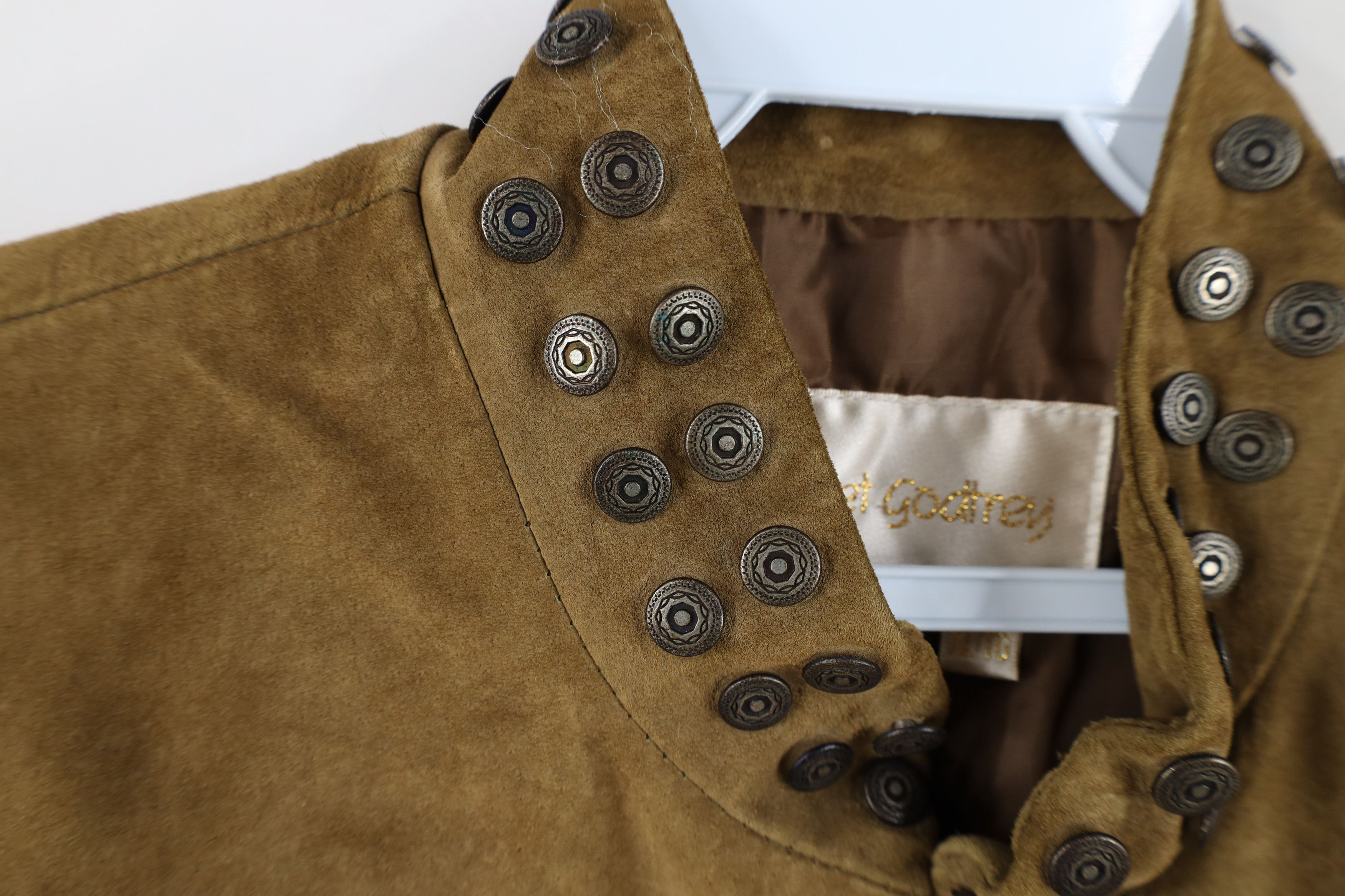 Vintage Vintage 90s Streetwear Suede Leather Button Vest Jacket Size XL / US 12-14 / IT 48-50 - 8 Thumbnail