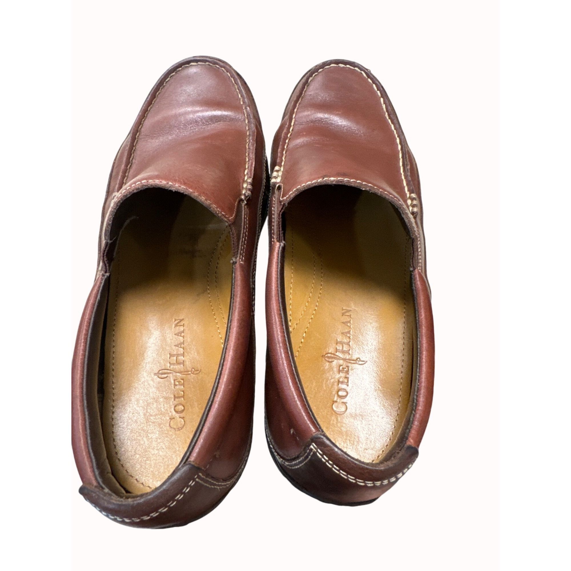 Cole Haan Cole Haan Nike Air men’s brown leather loafer shoes size 8.5 Size US 8.5 / EU 41-42 - 8 Thumbnail
