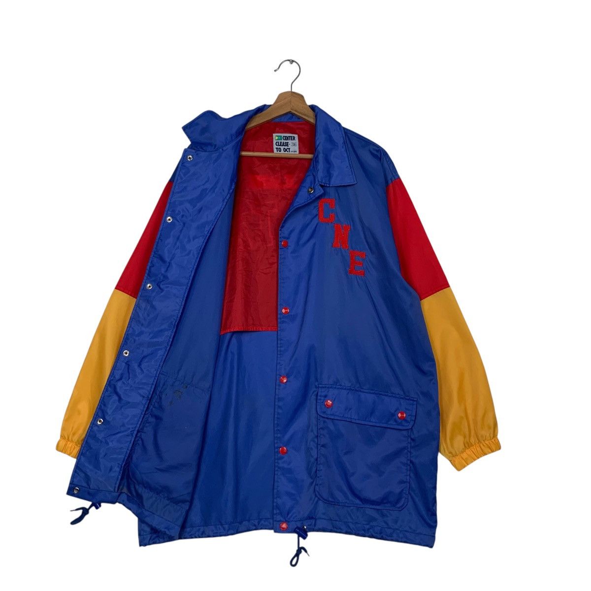 Japanese Brand CENTER CLEASE To Act Big Logo Coach Jacket #2469-C111 Size US L / EU 52-54 / 3 - 8 Thumbnail