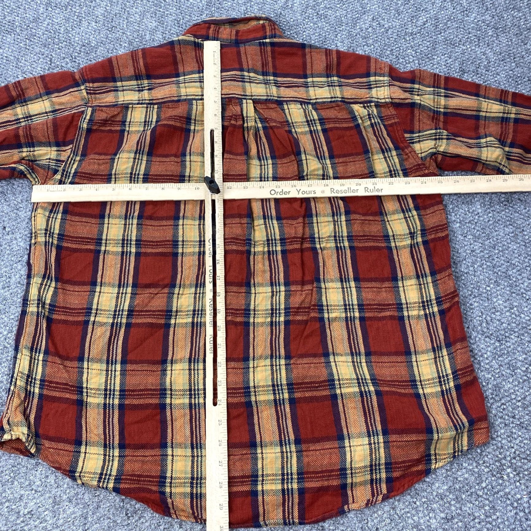 Vintage Woolrich Flannel Shirt Mens XL Orange Plaid Long Sleeve Button-Up Outdoor Size US XL / EU 56 / 4 - 6 Thumbnail