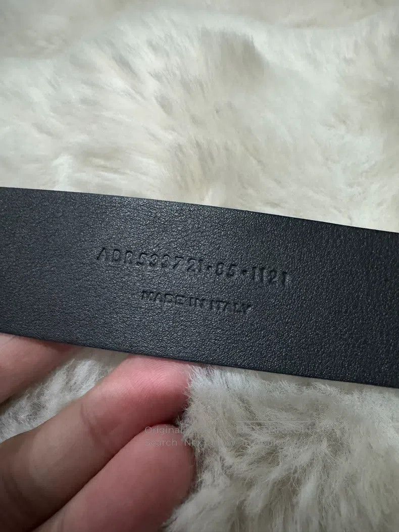 Saint Laurent Paris Saint Laurent Paris size 85 Black and Gold Logo Belt Size ONE SIZE - 6 Thumbnail