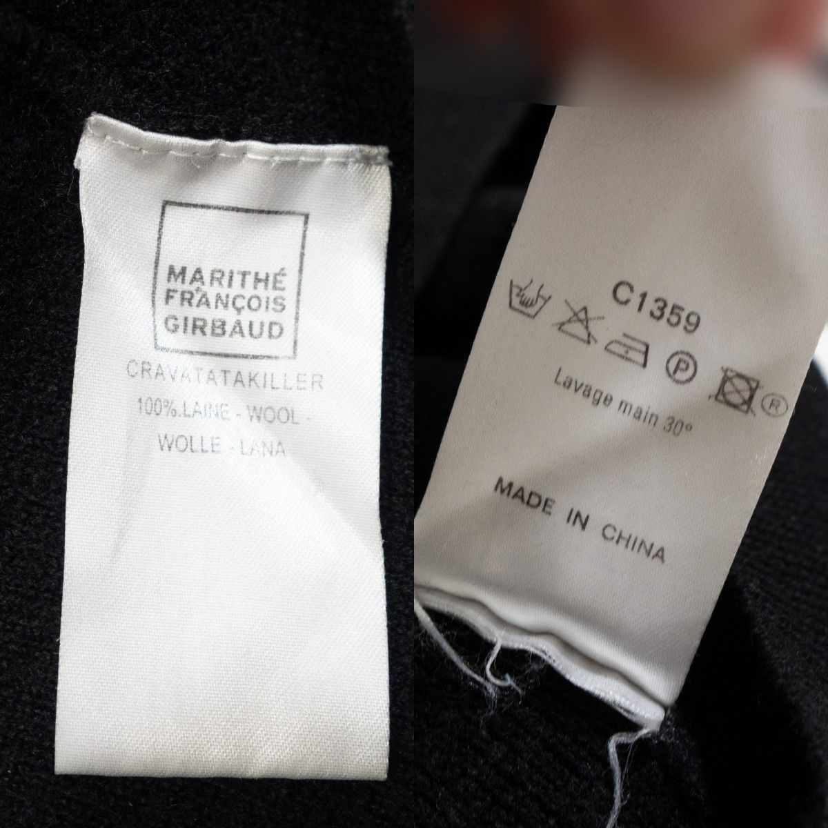 Marithe + Francois Girbaud 00s Cravatatakiller 100% Wool Utility High Neck Sweater Size L / US 10 / IT 46 - 10 Thumbnail