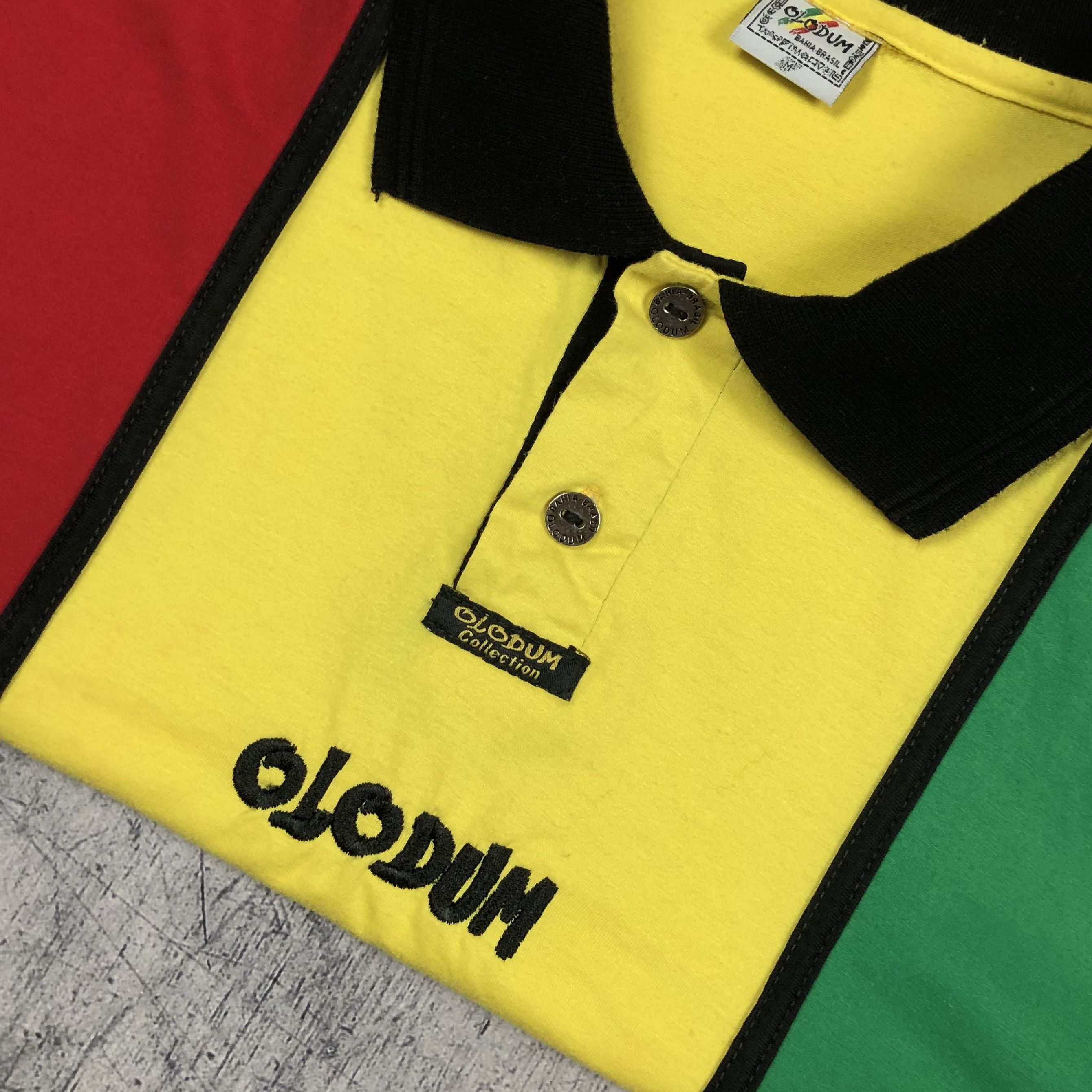 Vintage OLODUM 90s Michael Jackson Polo Tee Size US L / EU 52-54 / 3 - 6 Thumbnail