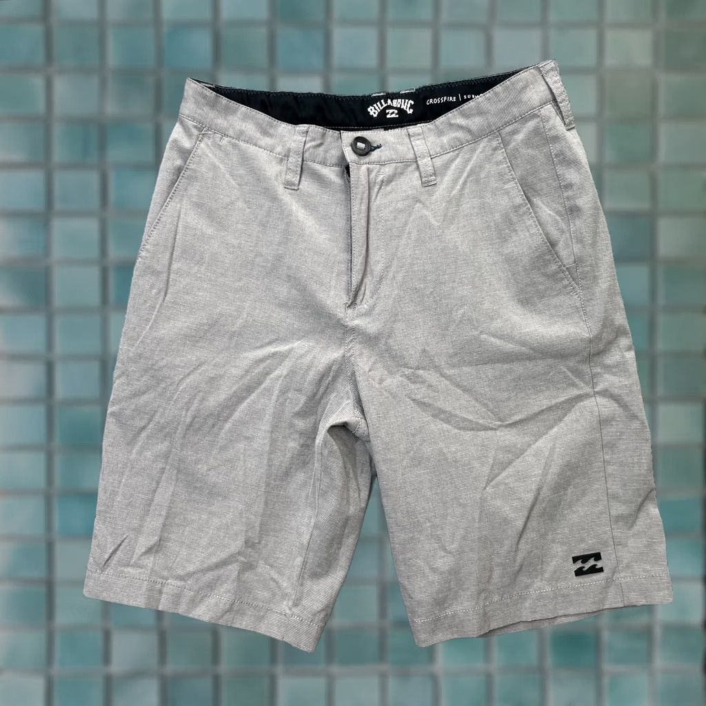 Billabong Billabong Shorts Mens 29 Gray Crossfire Submersible Hybrid Striped Relaxed Fit Chino Casual Beach Outdoor Sports 29 Mens Gray Shorts Size US 30 / EU 46 - 1 Thumbnail