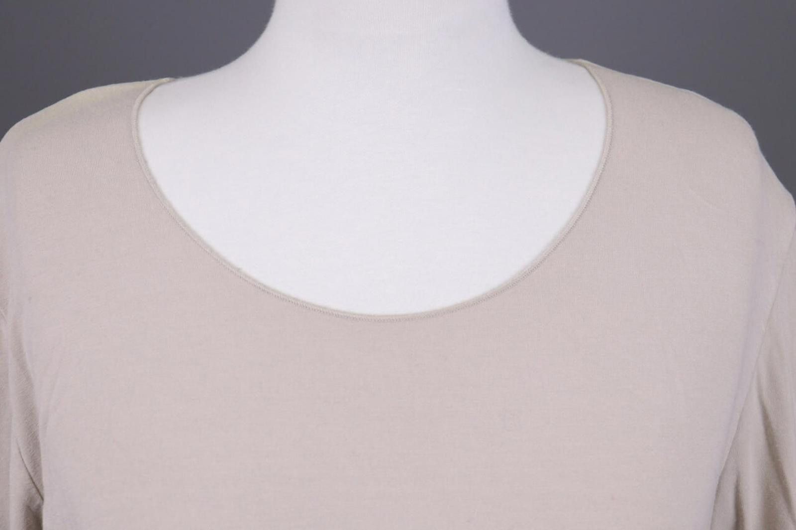 Oscar De La Renta Oska Beige Lagenlook Relaxed Pullover Long Sleeve Top Size 4 Size S / US 4 / IT 40 - 4 Thumbnail