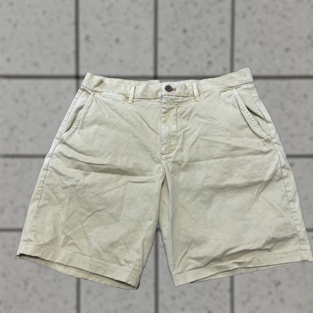 Gap VINTAGE GAP Retro Yellow Shorts Men 34 10" Inseam 1970s 90s Classic Flat Chino, Yellow, 1970s, 90s, Golf, Light Wash, Casual, Regular, Mens Size US 34 / EU 50 - 1 Thumbnail
