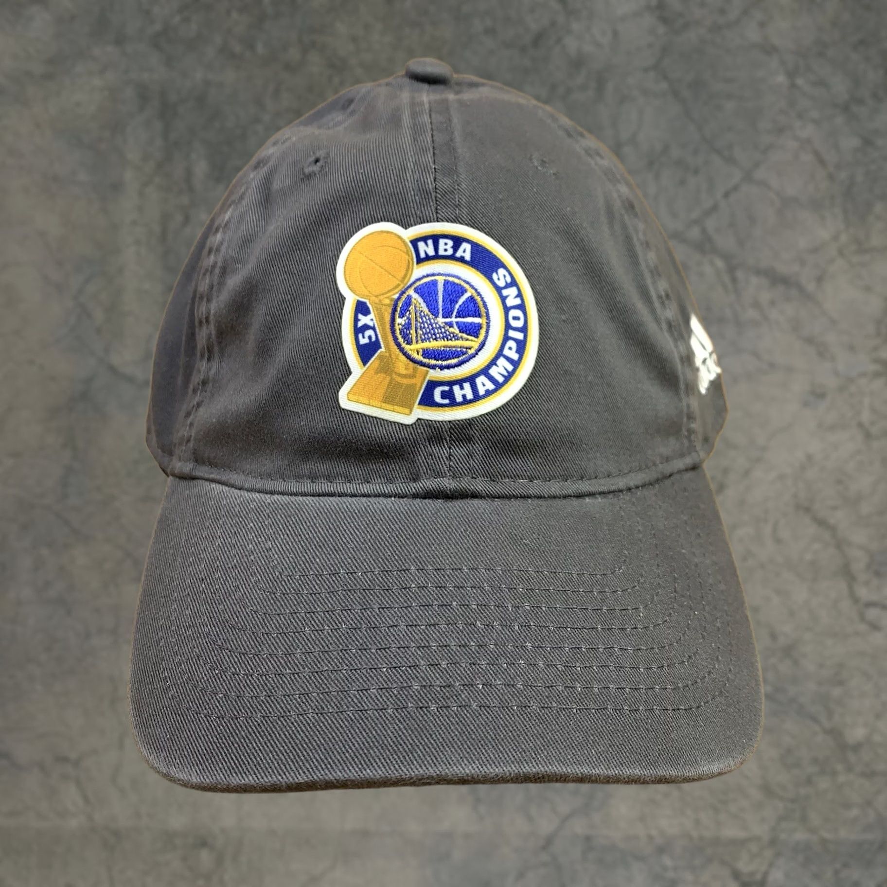 Adidas adidas Golden State Warriors Cap Men Hat 2017 NBA Finals Champions Locker Room Gray One Size Baseball Cap Mens Size ONE SIZE - 1 Thumbnail