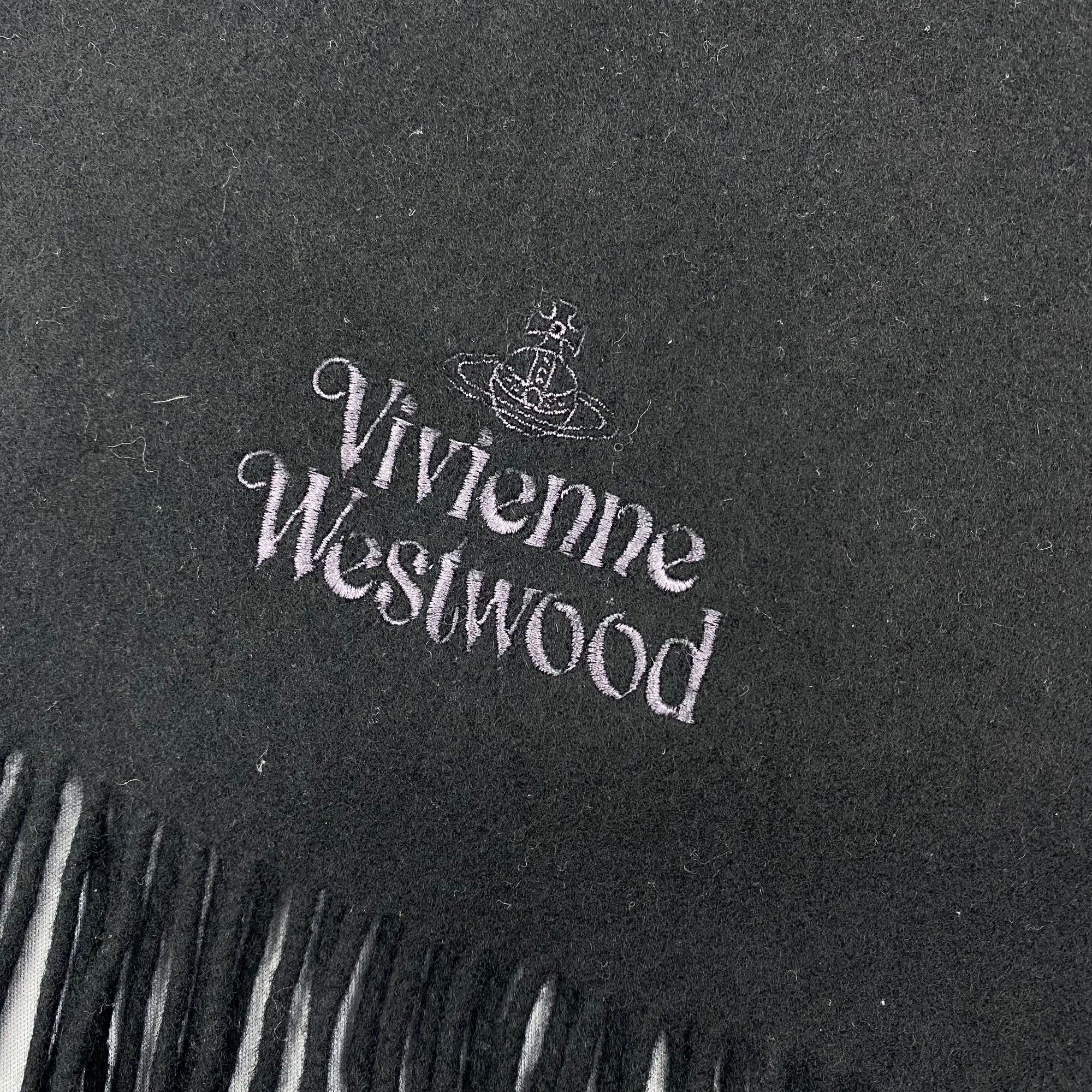 Japanese Brand Vintage Vivienne Westwood Scarf Muffler Orbs Wool Scarves Size ONE SIZE - 4 Thumbnail
