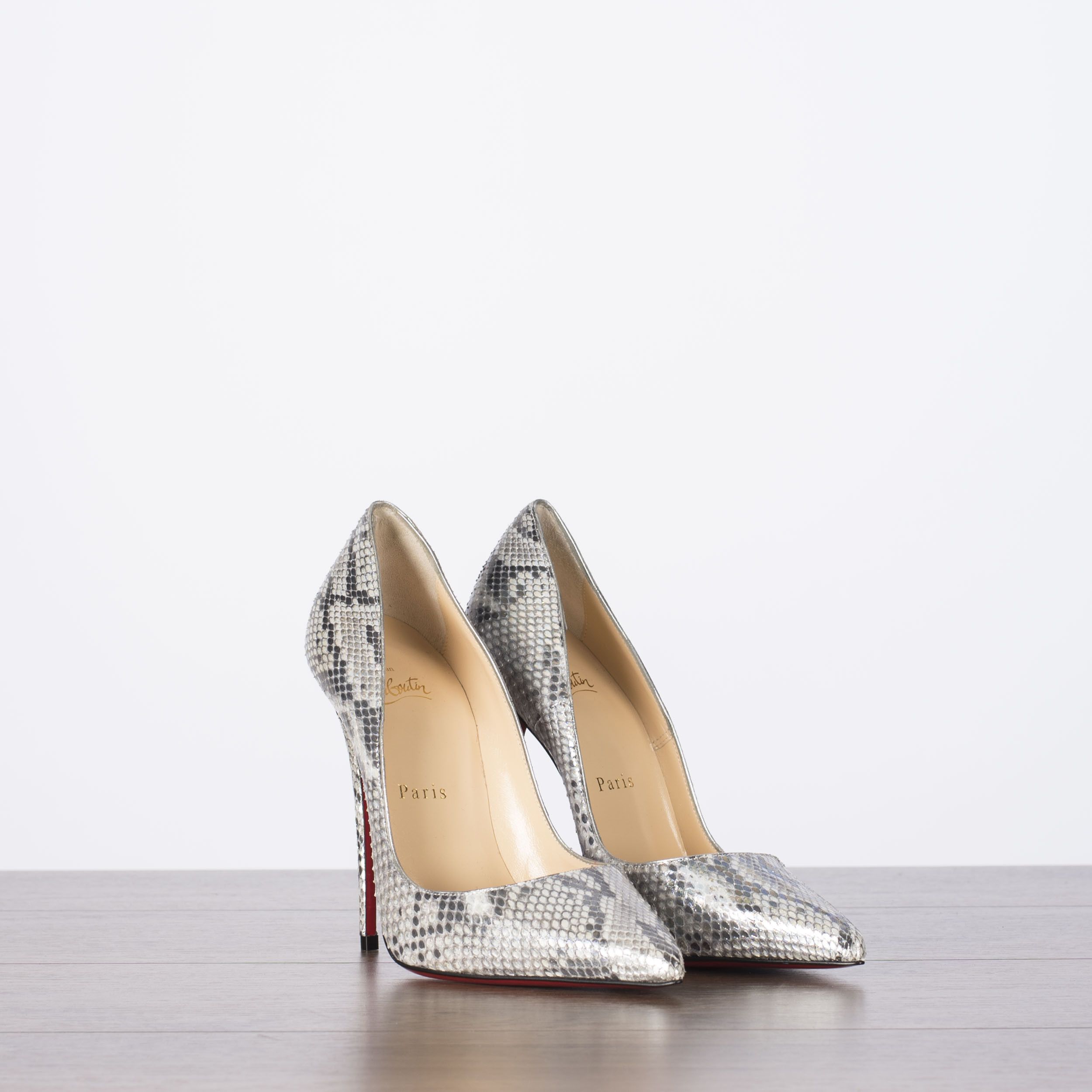 Christian Louboutin So Kate 120 Roccia Python Glacier High Heel Pumps Size US 7 / IT 37 - 1 Thumbnail