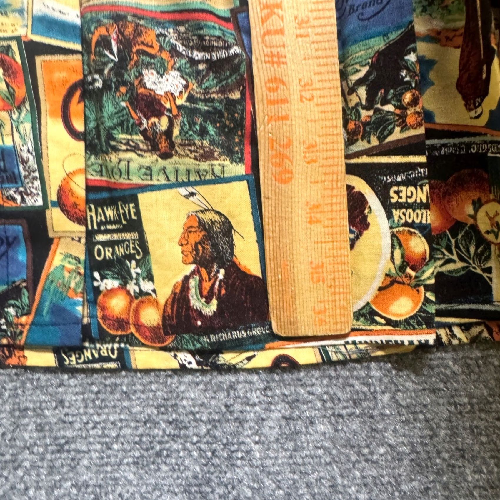 Vintage VINTAGE 80s R.D midi-length Skirt Women's M Western Novelty Print Made In USA Skirt Women's M Western Novelty Print 80s VINTAGE Size 32" / US 10 / IT 46 - 5 Thumbnail