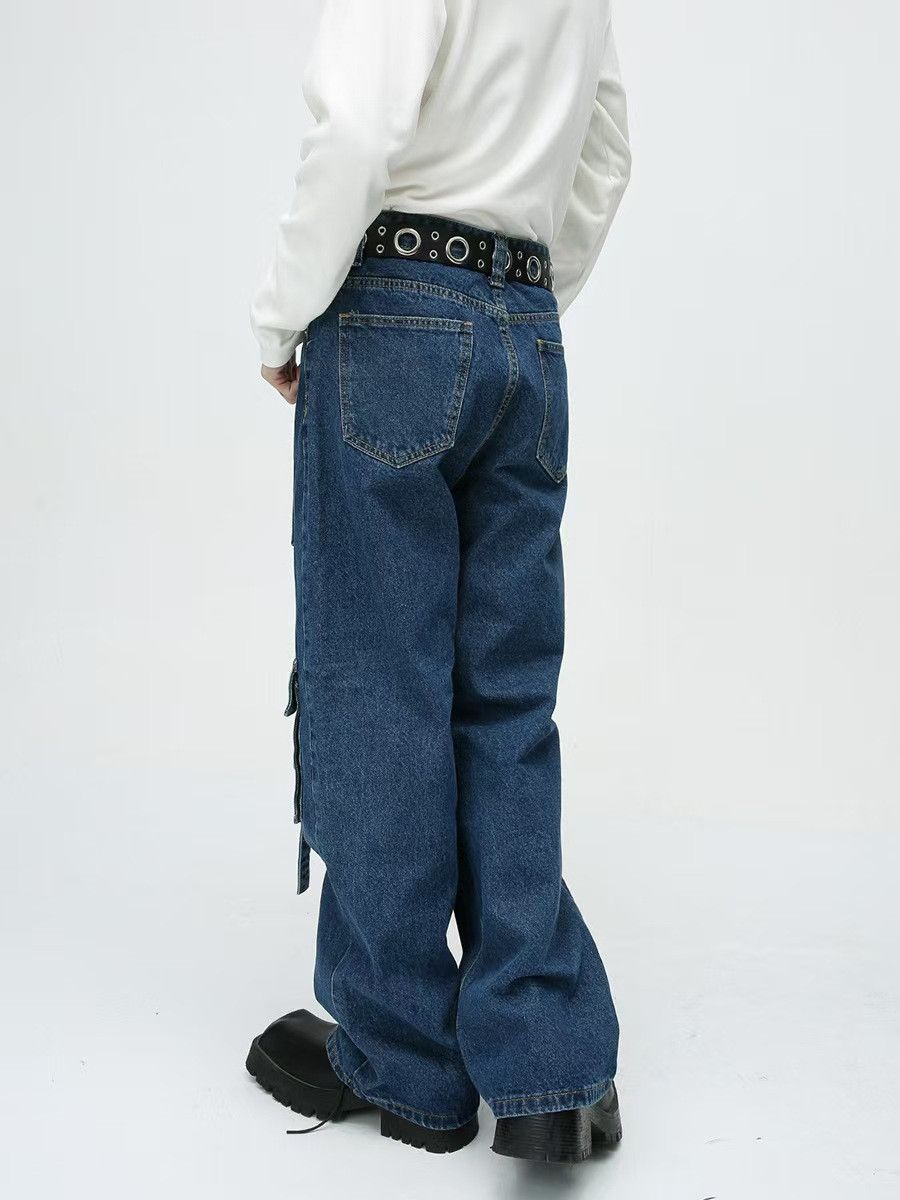 Japanese Brand × Jean Heavyweight Vintage Multi-Pocket Loose Fit Work Jeans Size US 32 / EU 48 - 2 Thumbnail