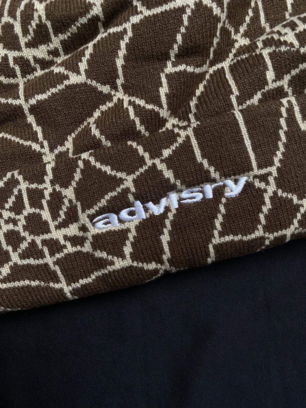 Advisry Clothing Rare Advisry Spiderweb No Cuff Knit Skull Cap Brown Beanie Size ONE SIZE - 3 Thumbnail