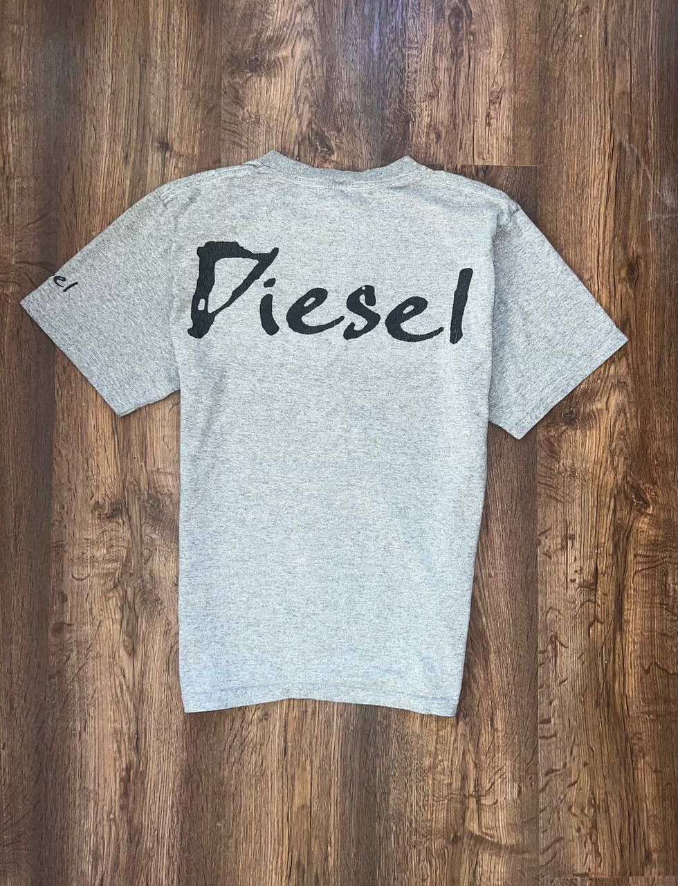 Diesel × Vintage Diesel printed logo 90s vintage black tshirt y2k streetwear Size US L / EU 52-54 / 3 - 4 Thumbnail