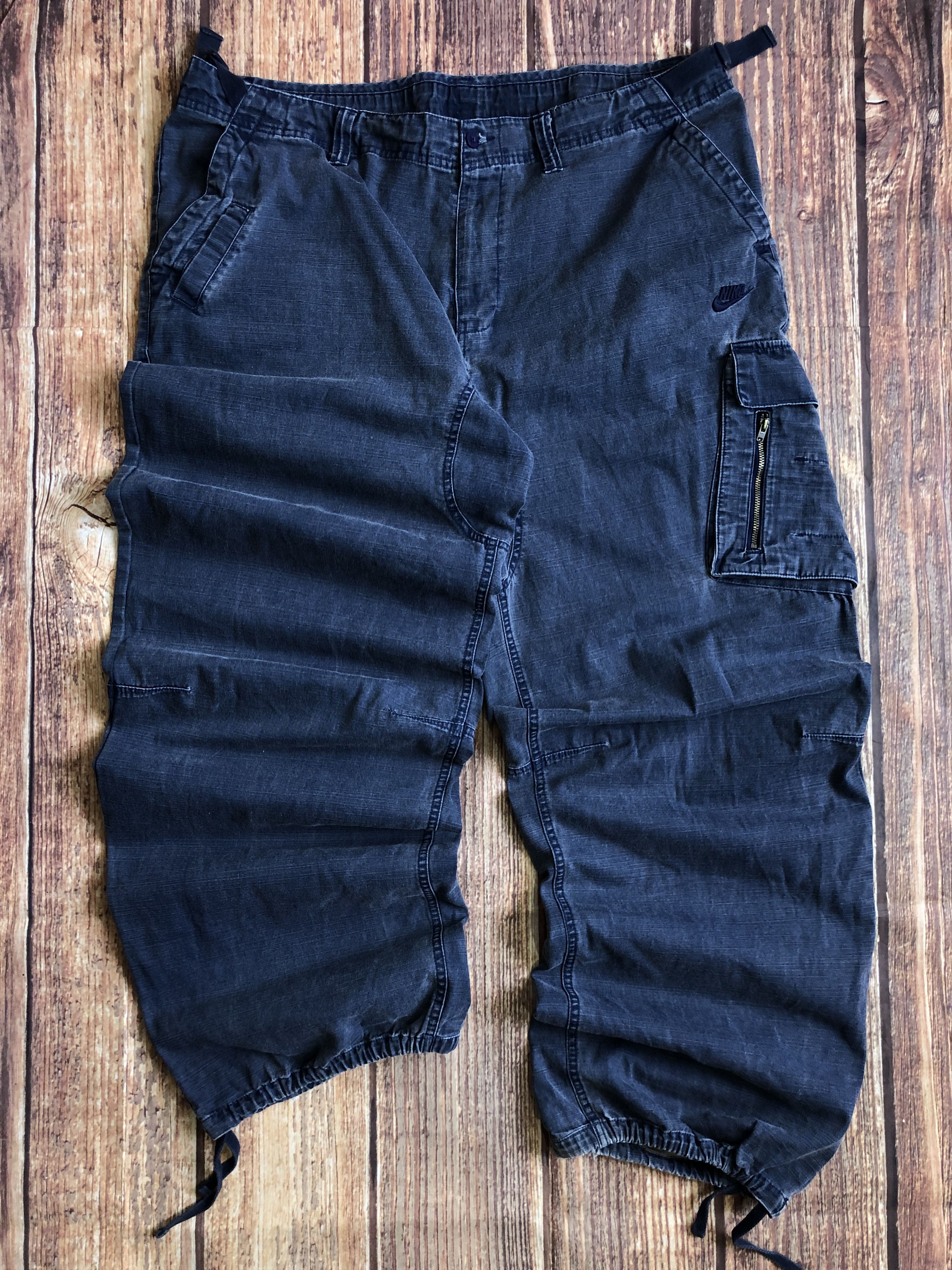 image of Nike Y Multipocket Cargo Patchwork Denim Japanese Jeans 104 in Blue, Men's (Size 38)