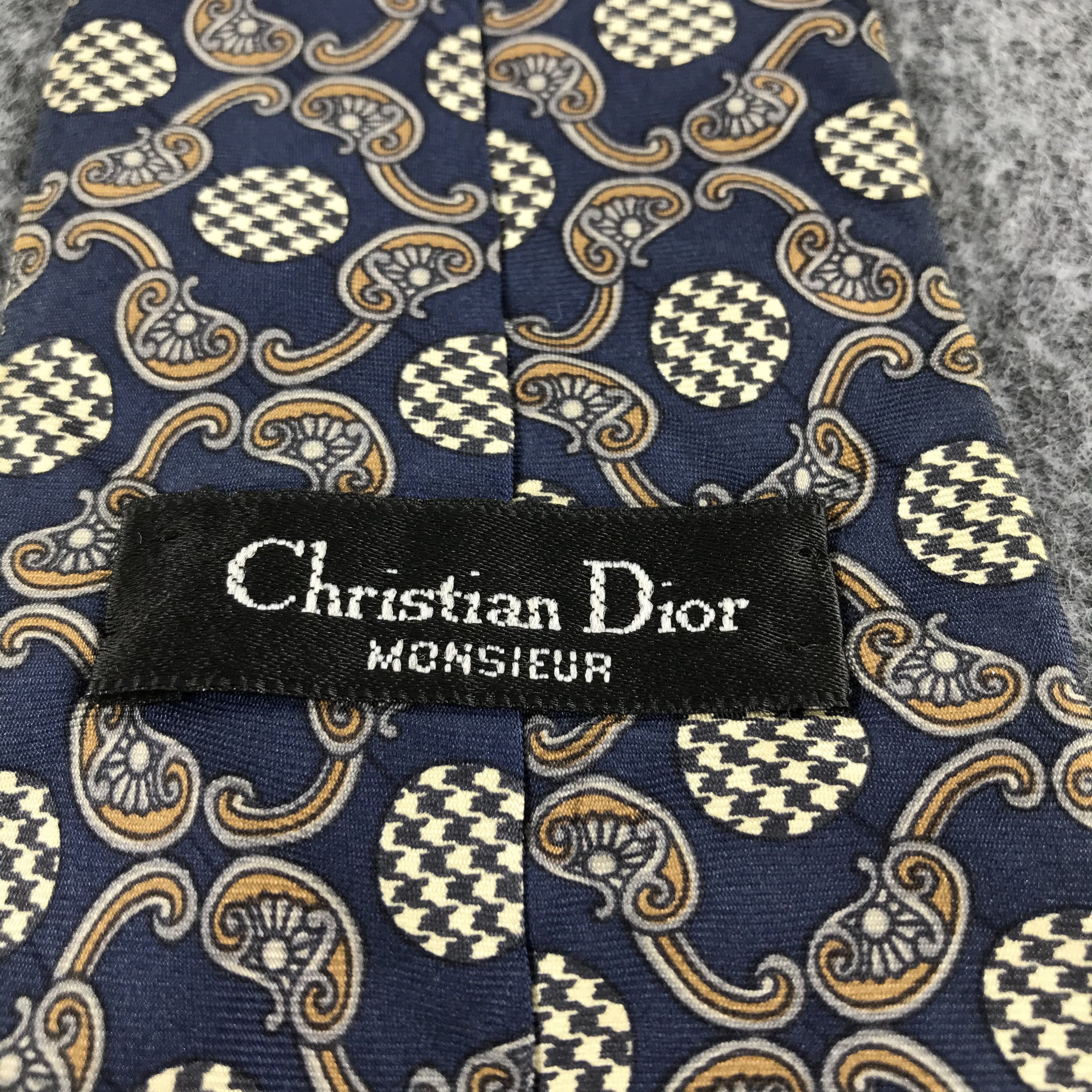 Vintage Vintage ChrIStian diOR Monsieur Silk Neck Ties T18 Size ONE SIZE - 6 Thumbnail