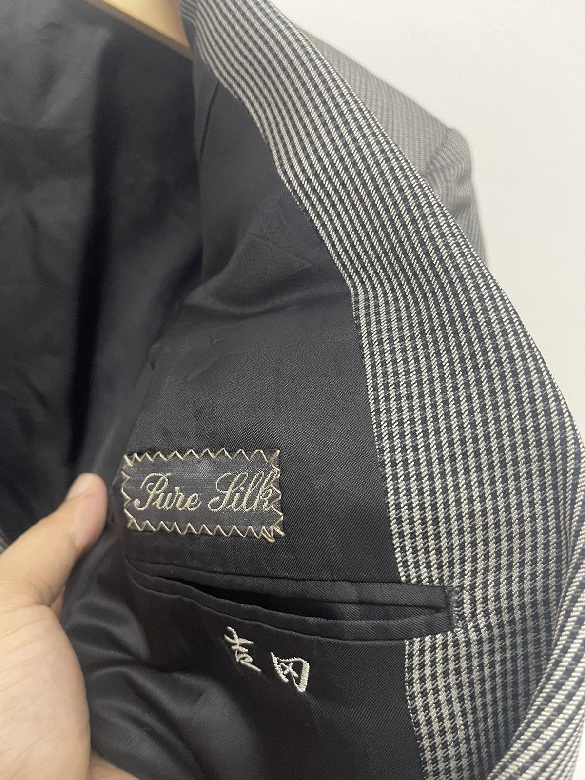 Alfred Dunhill Vintage DUNHILL Pure Silk Blazer Size 38S - 4 Thumbnail