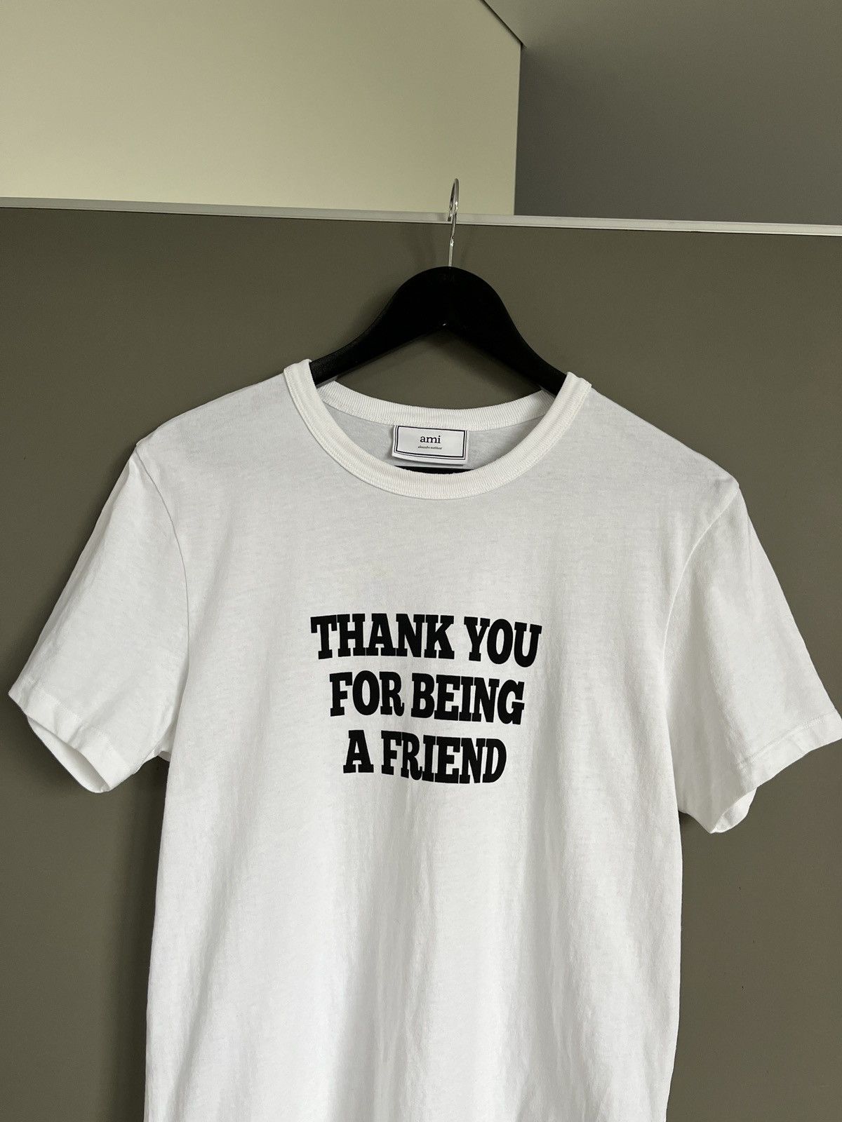 AMI Ami Alexander Mattiussi Thank You For Being A Friend Tee Size US M / EU 48-50 / 2 - 3 Thumbnail