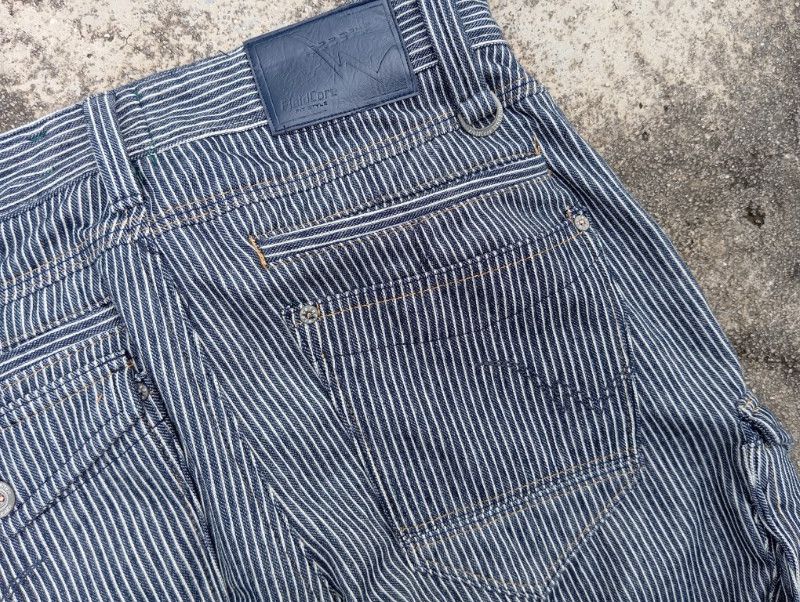 Japanese Brand Fieldcore Hickory Cargo Workpants Workwear 👷 Size US 30 / EU 46 - 5 Thumbnail