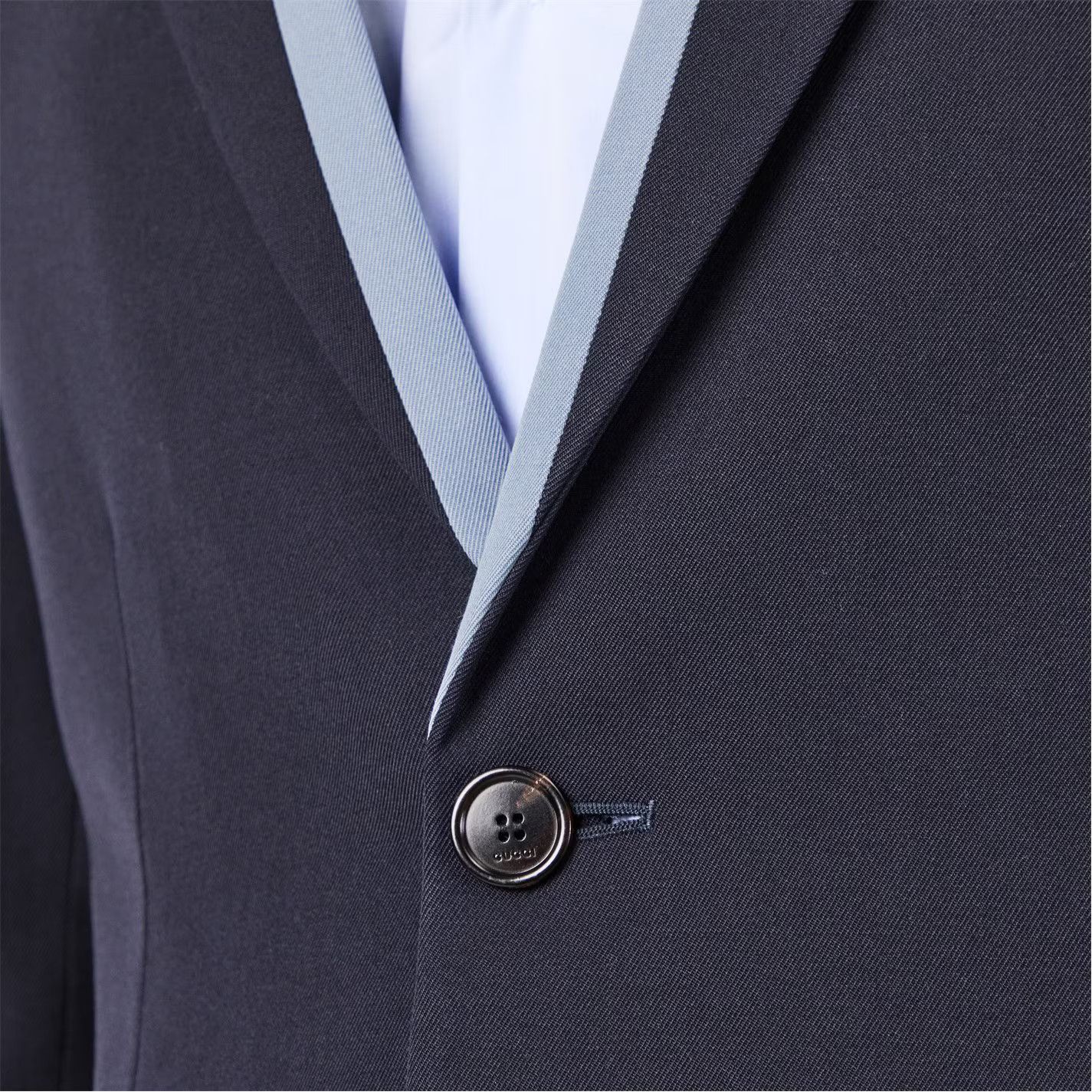 Gucci o1g2r1mq0426 Single Breasted Contrast Blazer in Blue Size US S / EU 44-46 / 1 - 3 Thumbnail