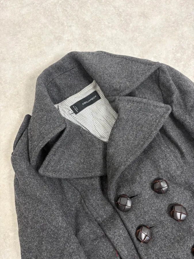 Dsquared2 AW2009 Dsquared2 Grey Wool Buttoned Officer Jacket Size M / US 6-8 / IT 42-44 - 6 Thumbnail