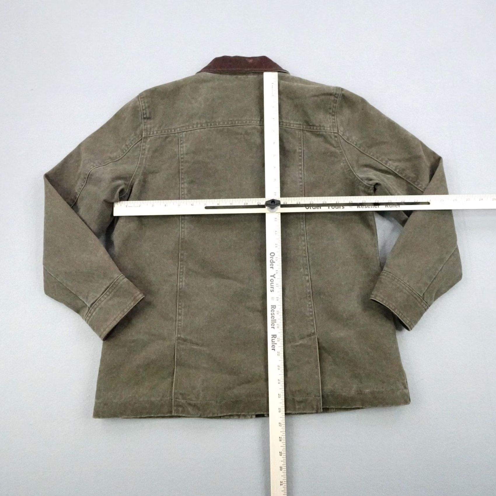 Vintage Vermont Barn Coat Jacket Womens Medium Green Fleece Lined Field Chore Jacket Size M / US 6-8 / IT 42-44 - 4 Thumbnail