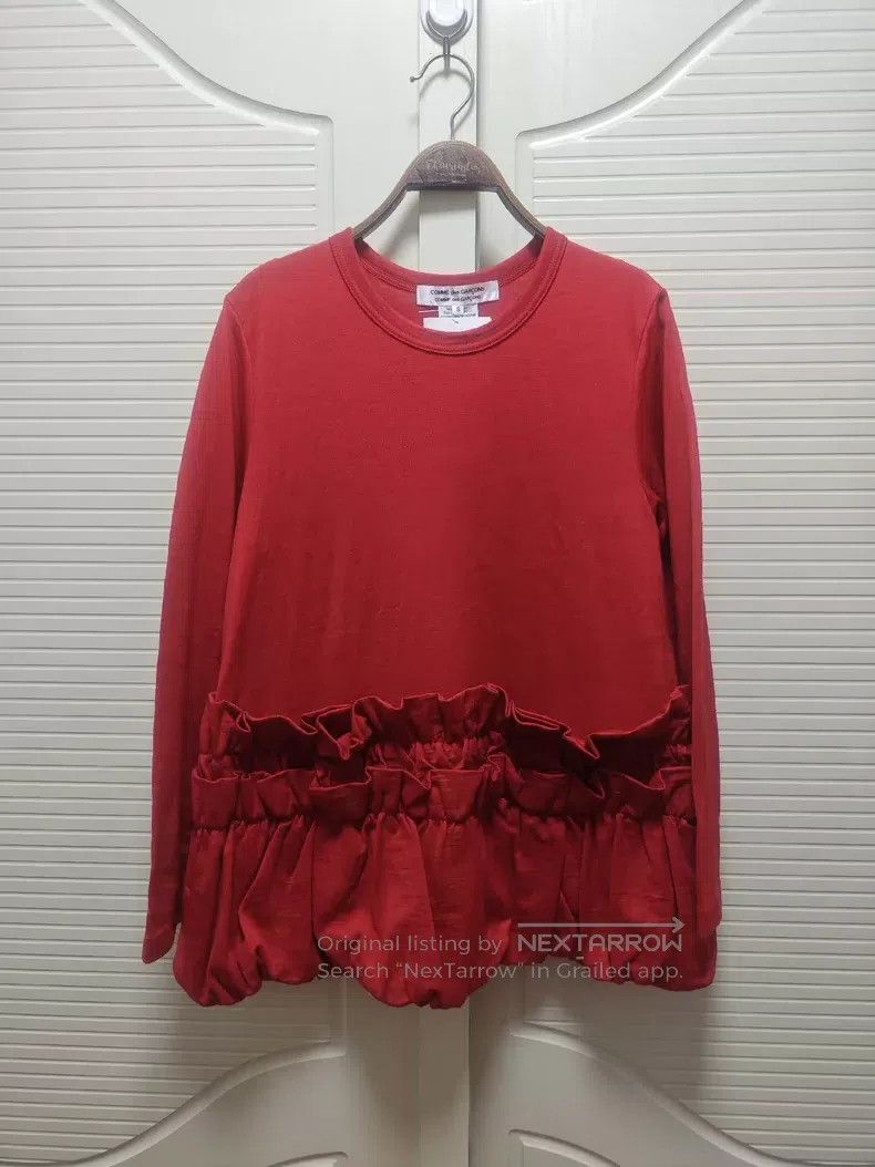 Comme des Garcons Comme Des Garcons Long-sleeve top with a peplum hem, made Size S / US 4 / IT 40 - 1 Thumbnail