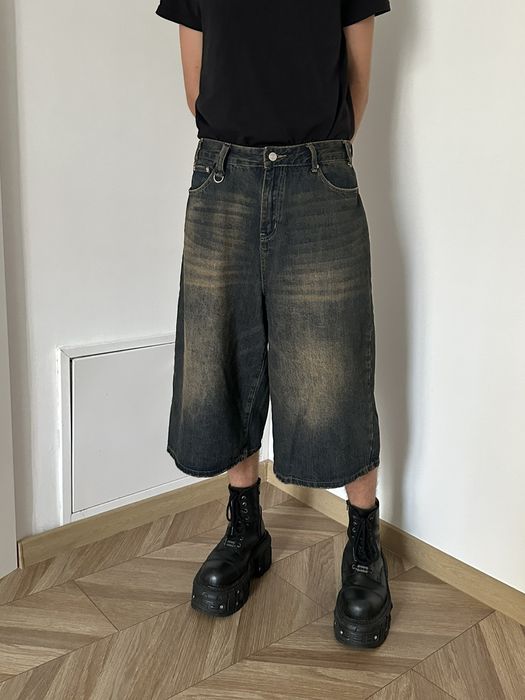 Vintage Shorts Jords Denim Big Pants Rick Owens style New Rock style ...