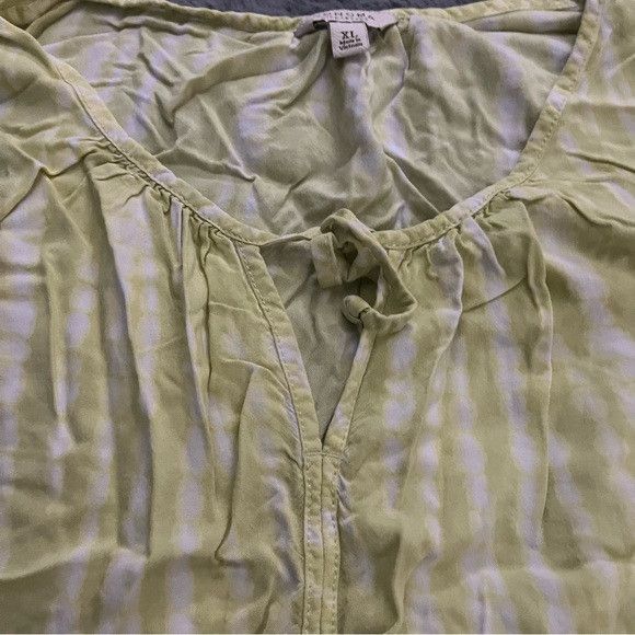 Sonoma Sonoma Women's green and white striped top Size XL Size XL / US 12-14 / IT 48-50 - 4 Thumbnail