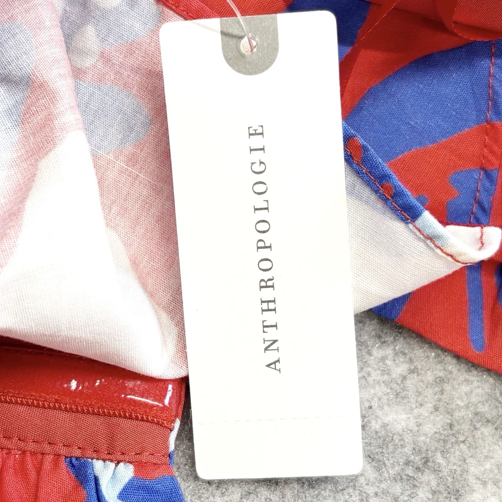 Anthropologie Anthropologie Hutch Floral Ruffle Strapless Corset Top Womens 14 Red Floral Sleeveless Zip BNWT Size XL / US 12-14 / IT 48-50 - 5 Thumbnail