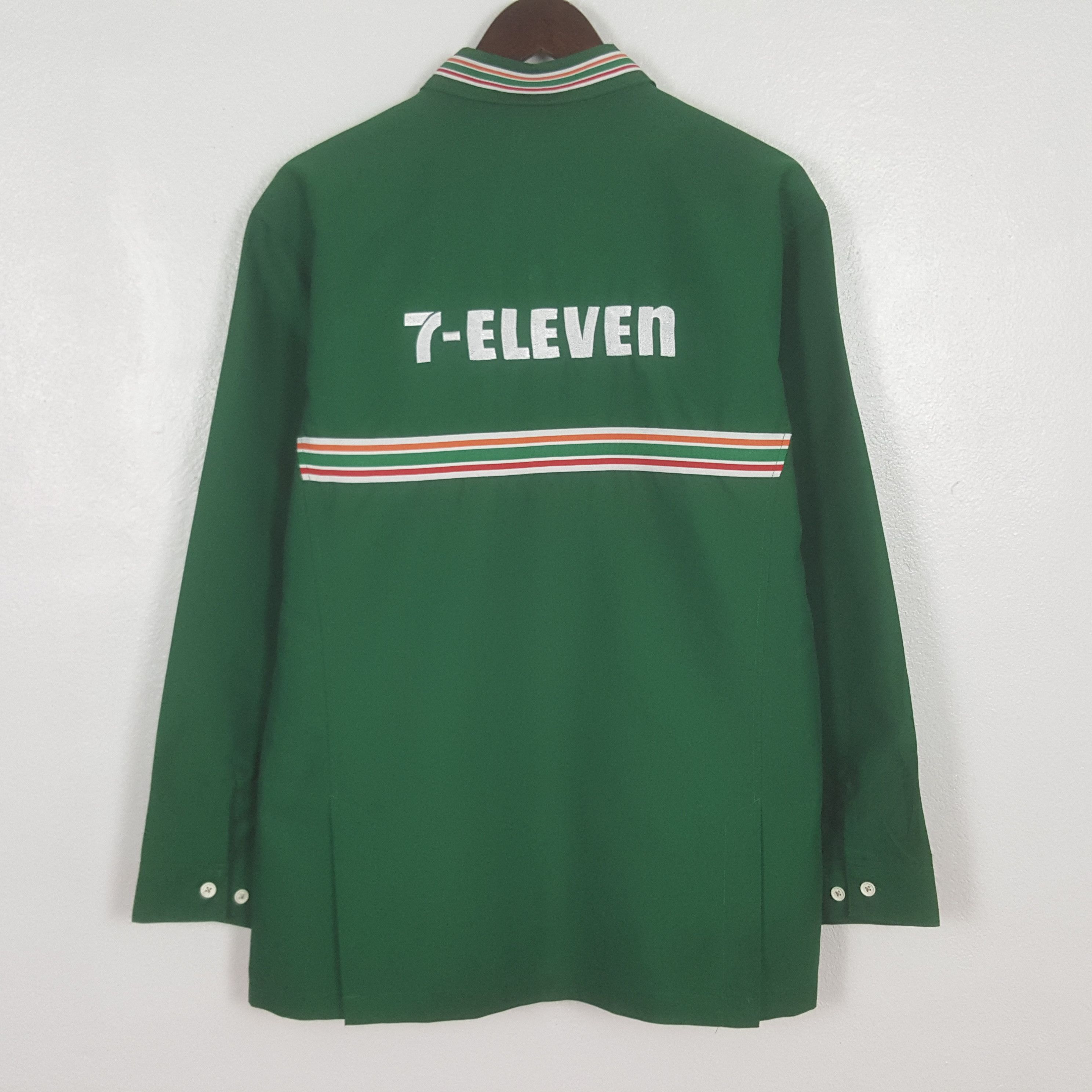 Japanese Brand Vintage 7 Eleven Embroidery Logo Worker Uniform Jacket Size US XL / EU 56 / 4 - 1 Thumbnail