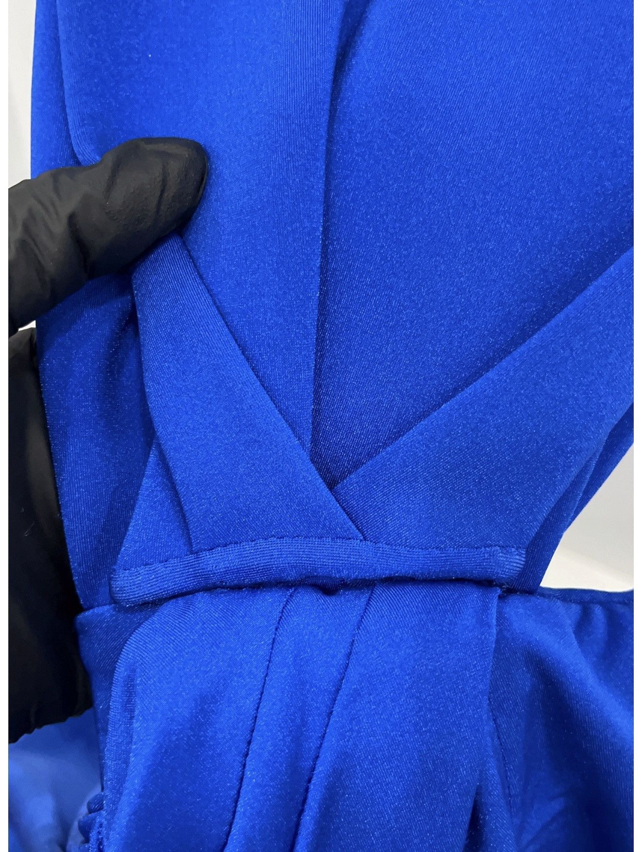 Saint Laurent Paris Saint Laurent 2022 Strapless Blue Jumpsuit US4/FR36 Size 27" / US 4 / IT 40 - 7 Thumbnail