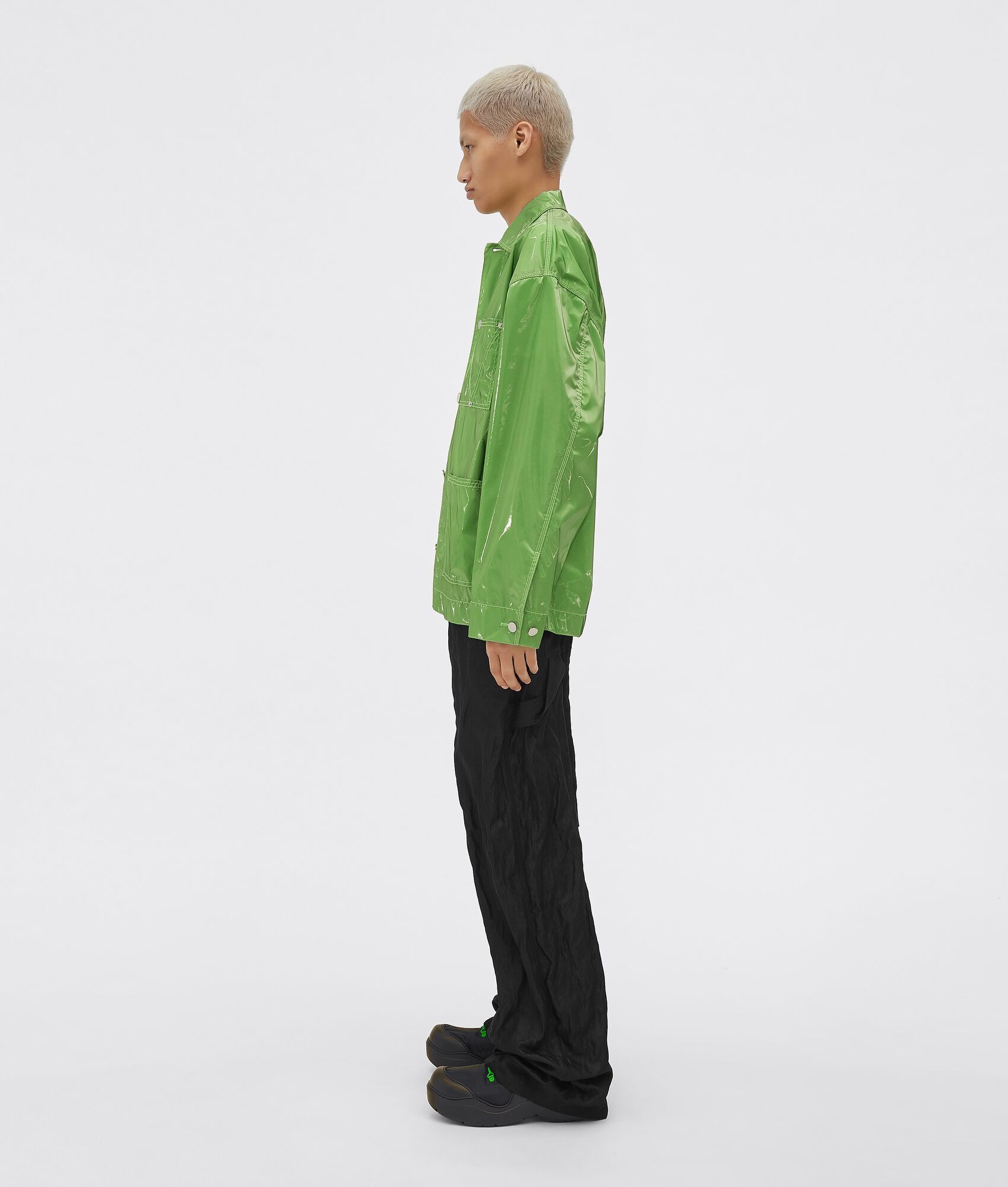 Bottega Veneta o1w1db10325 Jacket in Acid Green Size US M / EU 48-50 / 2 - 2 Thumbnail